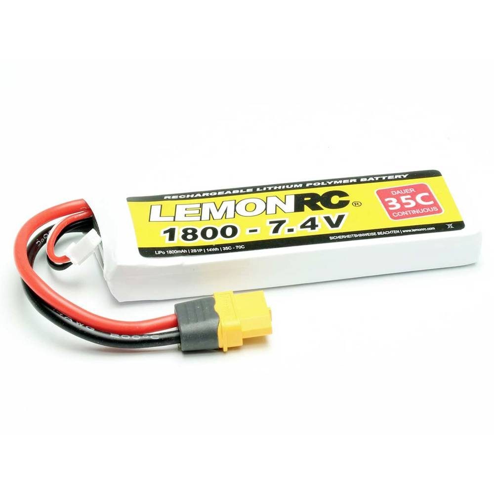 LiPo Akku (35C 7.4V LemonRC Akku 1800 -