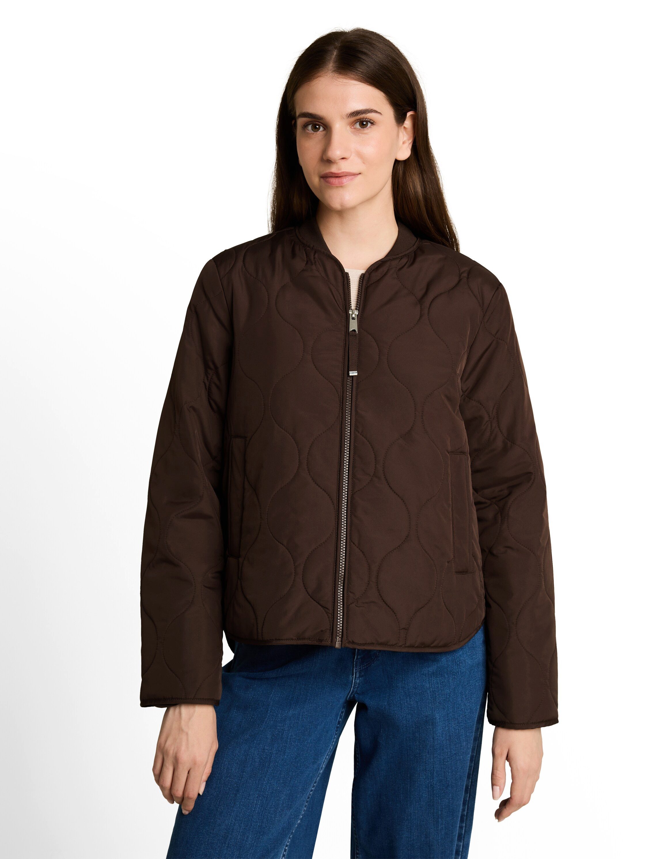 TOM TAILOR Steppjacke mit Blouson-Kragen und Reißverschluss