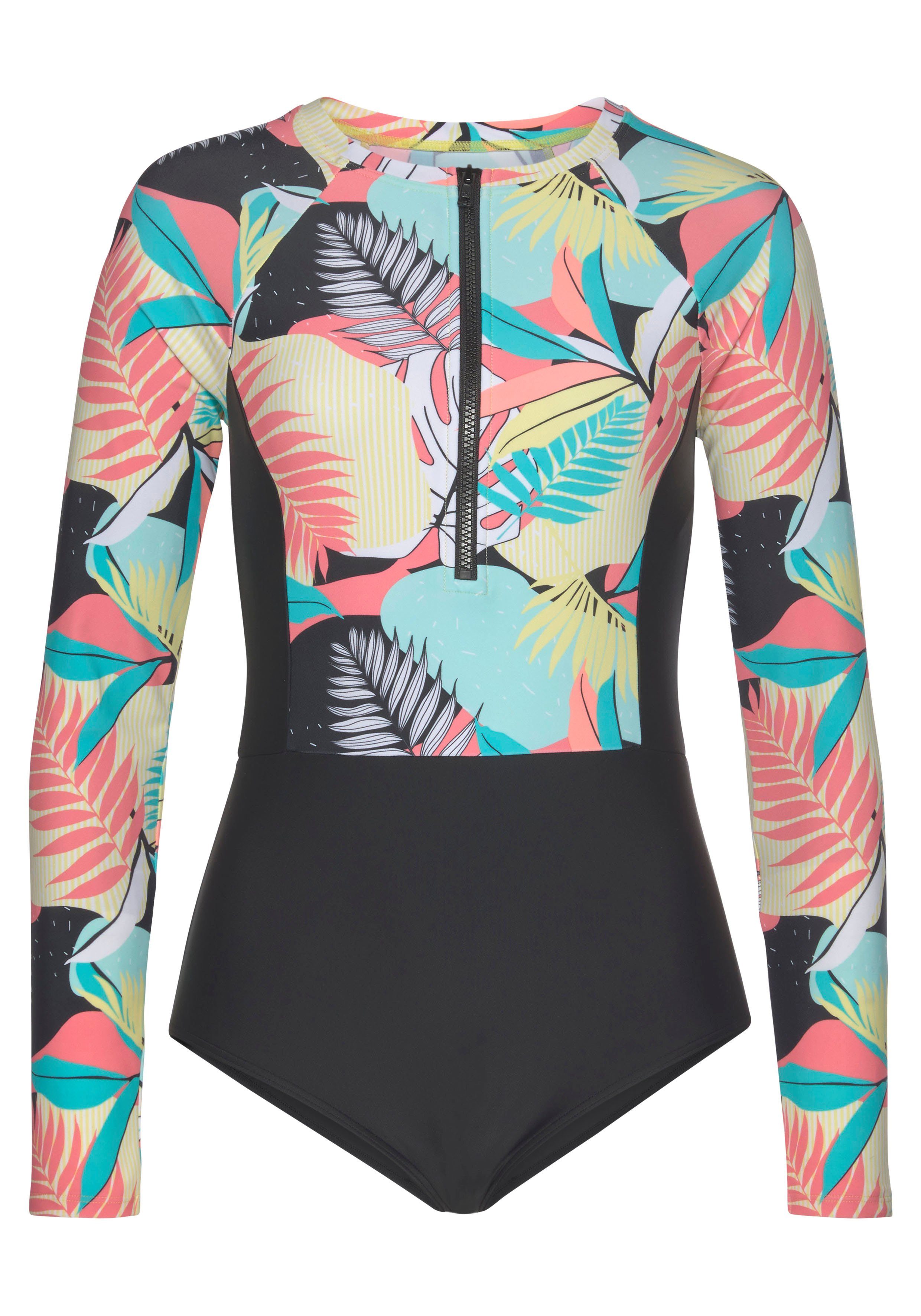 LASCANA ACTIVE Badeanzug Layne mit langen Ärmeln ideal geeignet für SUP günstig online kaufen