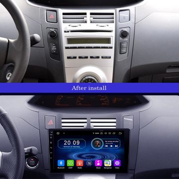 TAFFIO 9" Touch Android Autoradio GPS CarPlay für Toyota Yaris Vitz Platz Einbau-Navigationsgerät