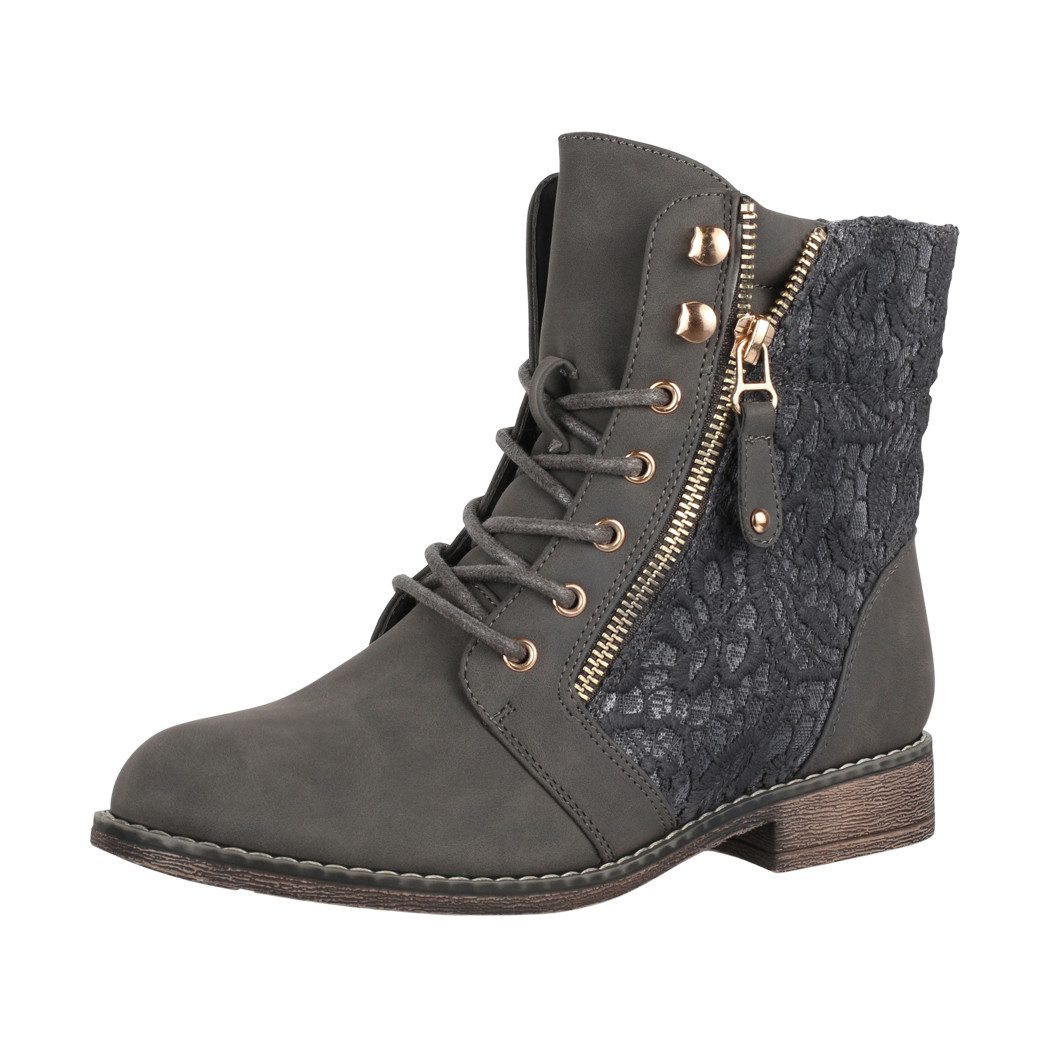 Elara Worker Boots Schnürstiefelette