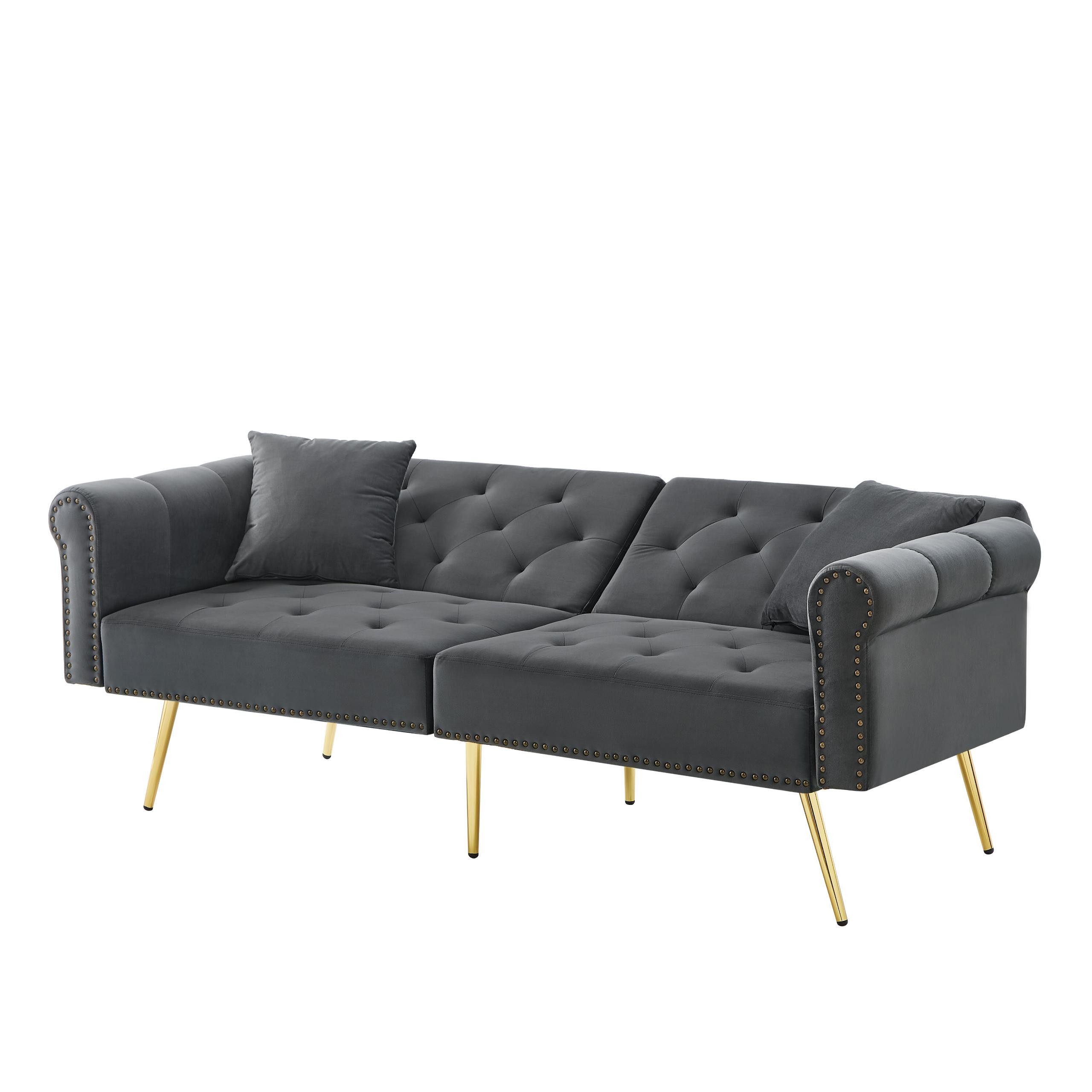 OKWISH Schlafsofa 2-Sitzer-Sofa mit Schlaffunktion, Wohnzimmersofa günstig online kaufen
