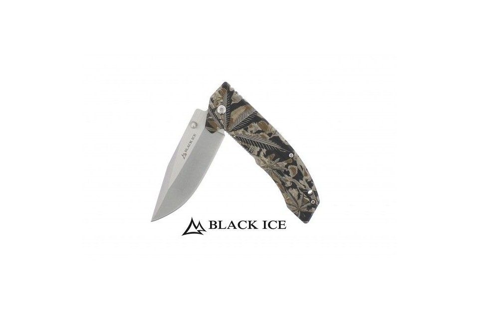 Buchner Großhandel Flipper Einhandmesser und Green Ace ICE Taschenmesser mit BLACK Daumenpin