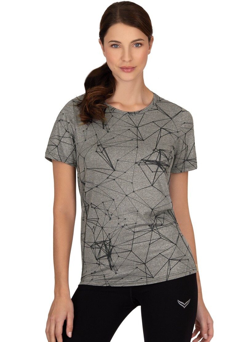 Trigema Poloshirt TRIGEMA Sportshirt aus elastischem Material (1-tlg)