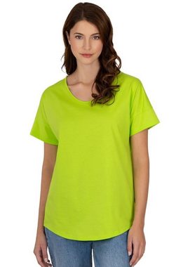 Trigema T-Shirt TRIGEMA Oversize T-Shirt mit V-Ausschnitt (1-tlg)