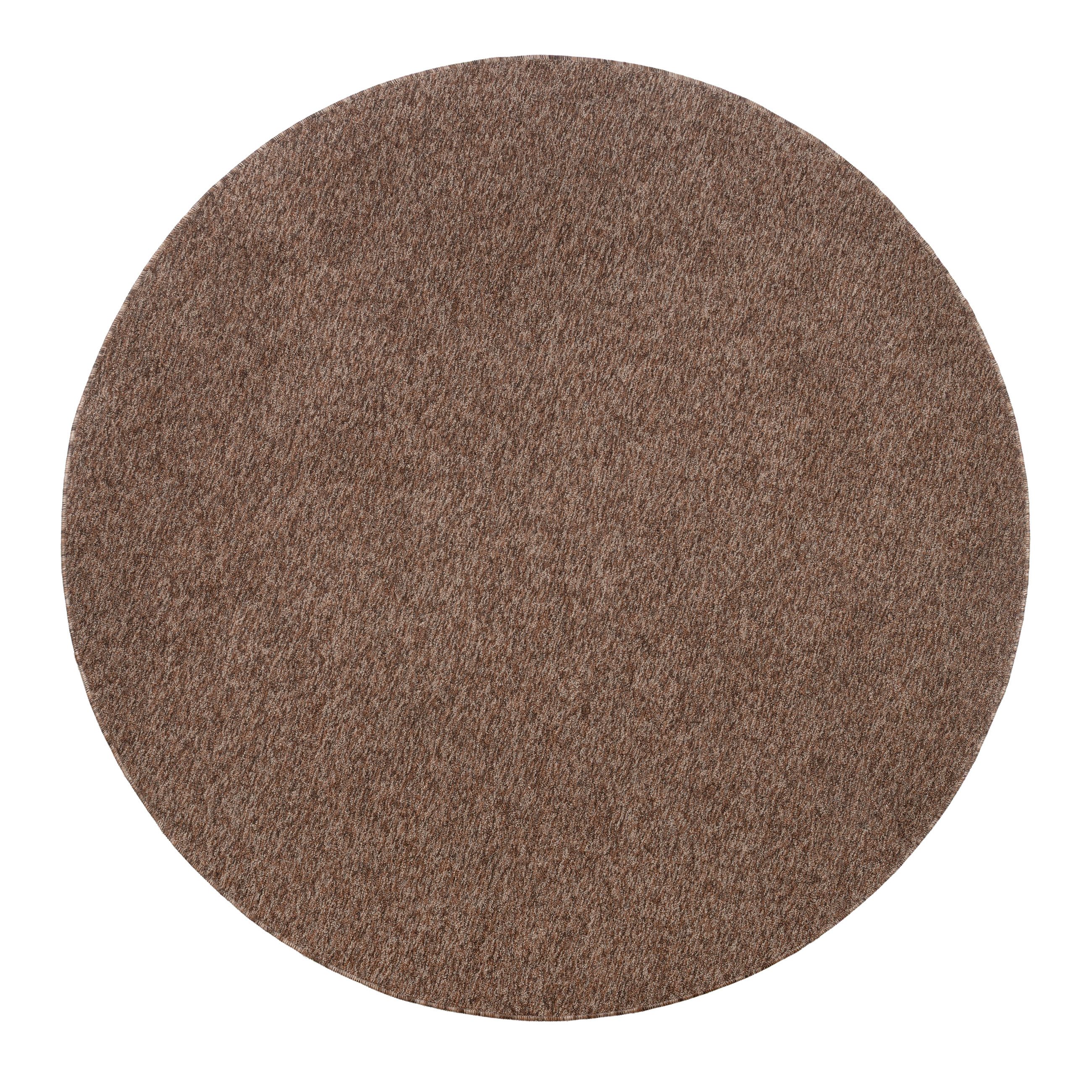 Tapiso Teppich NIZZA, rund, Höhe: 6 mm, Wohnzimmer, Schafzimmer, Einfarbig günstig online kaufen