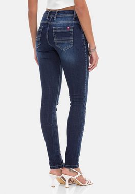 Cipo & Baxx Slim-fit-Jeans mit cooler Used-Waschung