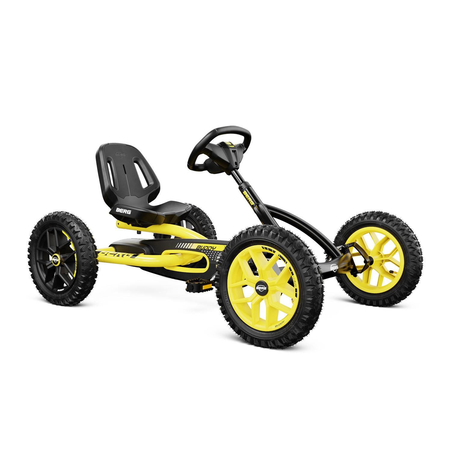 Berg Go-Kart BERG Gokart Buddy Cross 2.0 BFR gelb / schwarz inkl. Soundbox