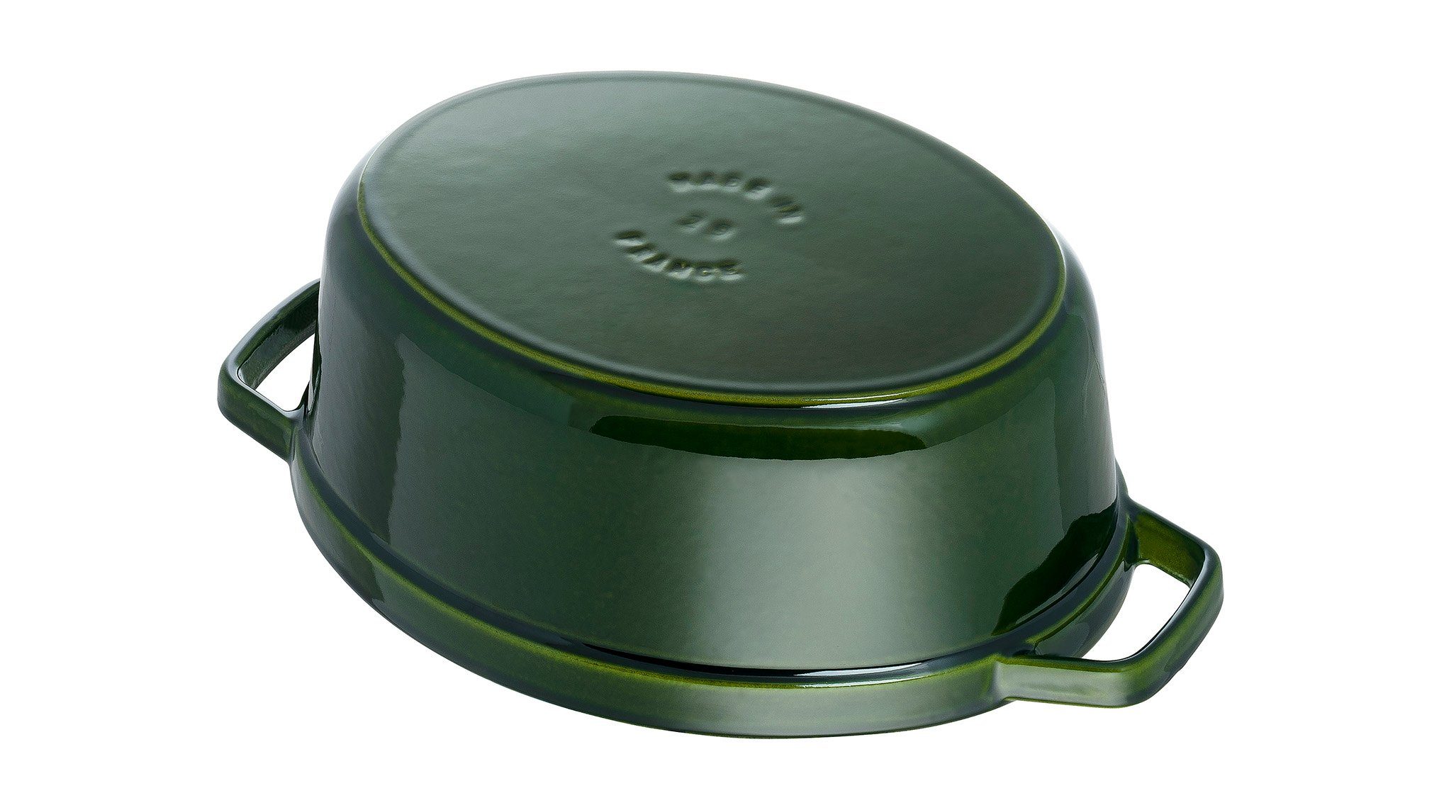 Staub Kochtopf Staub La Cocotte Kochtopf 33 cm Basilikum-Grün oval Gusseisen, (1-tlg)