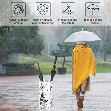 Woltu Schirmständer (1 St), Regenschirmständer mit Wasserauffangschale