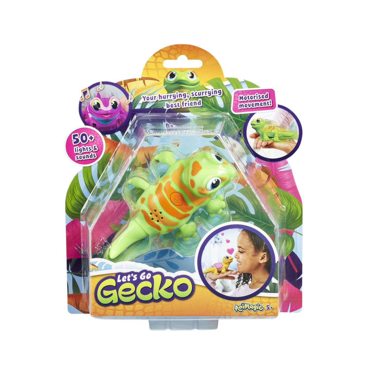 Animagic Dekofigur Animagic Gecko (Set, Set)