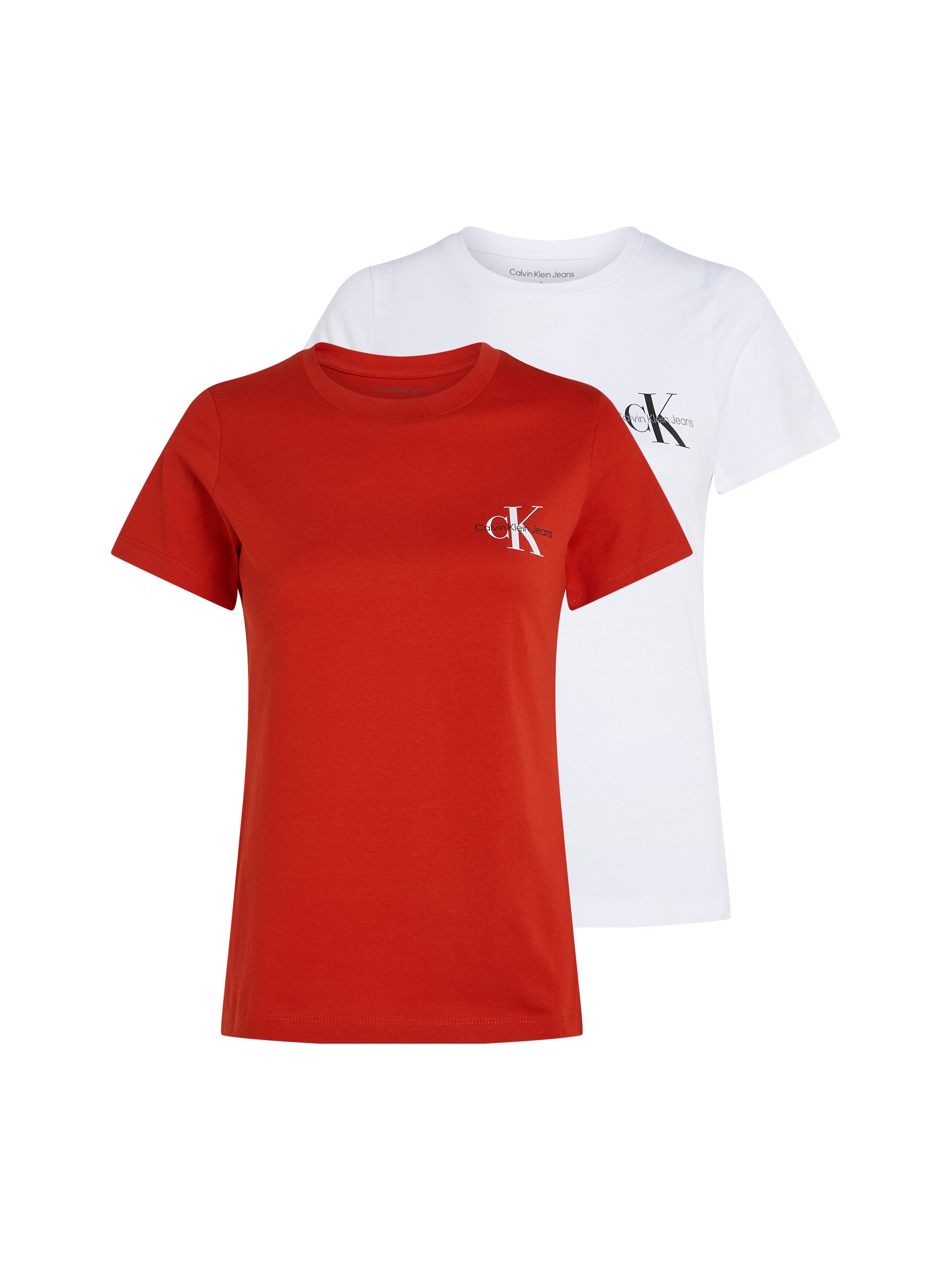 Calvin Klein Jeans T-Shirt "2-PACK MONOLOGO SLIM TEE", (Packung, 2er-Pack), günstig online kaufen