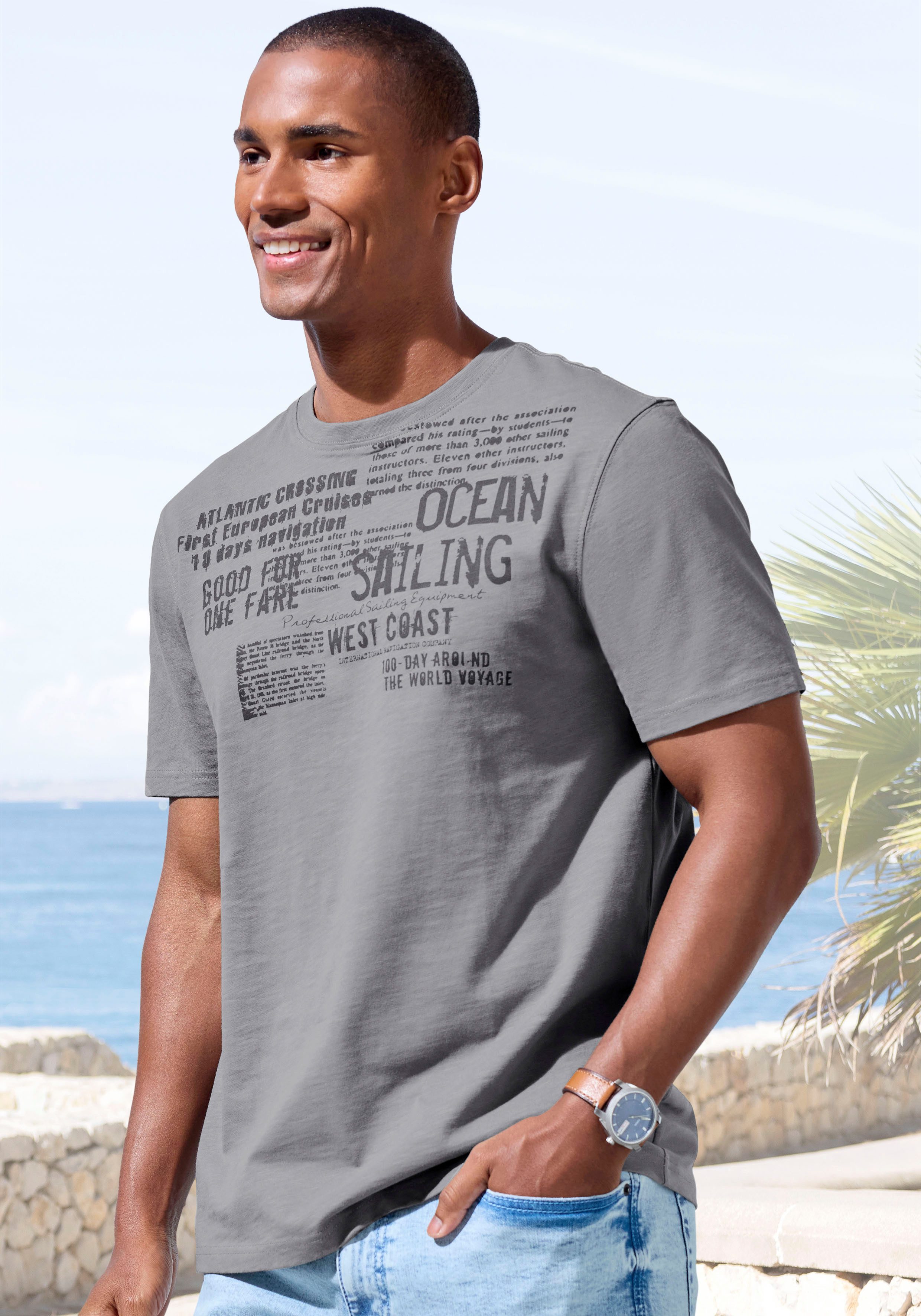 John Devin T-Shirt mit Print Regular-Fit, günstig online kaufen