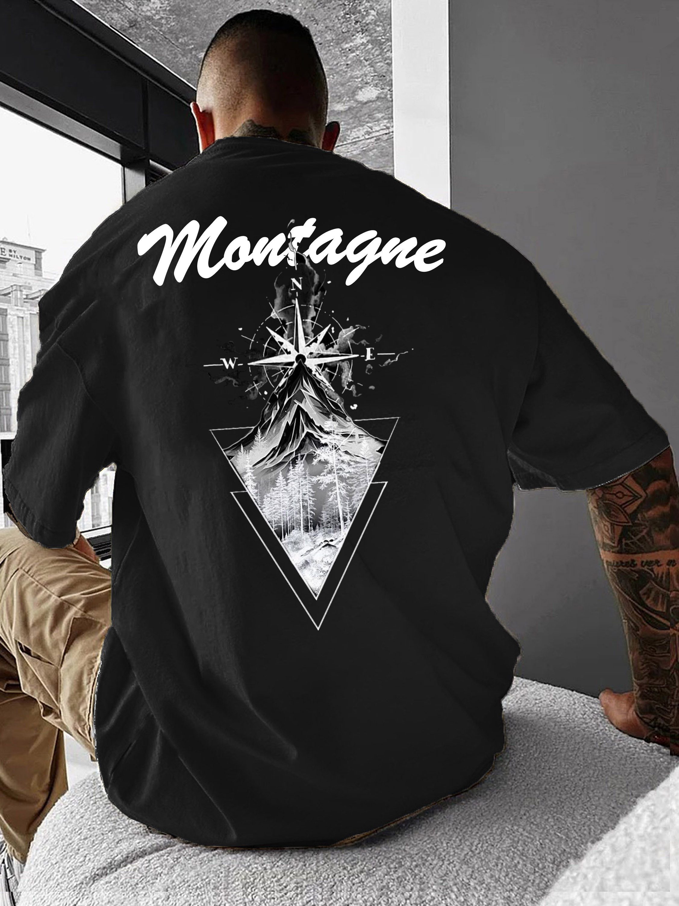 RMK T-Shirt Herren Shirt Rundhals Mountain Berge Wandern aus Baumwolle