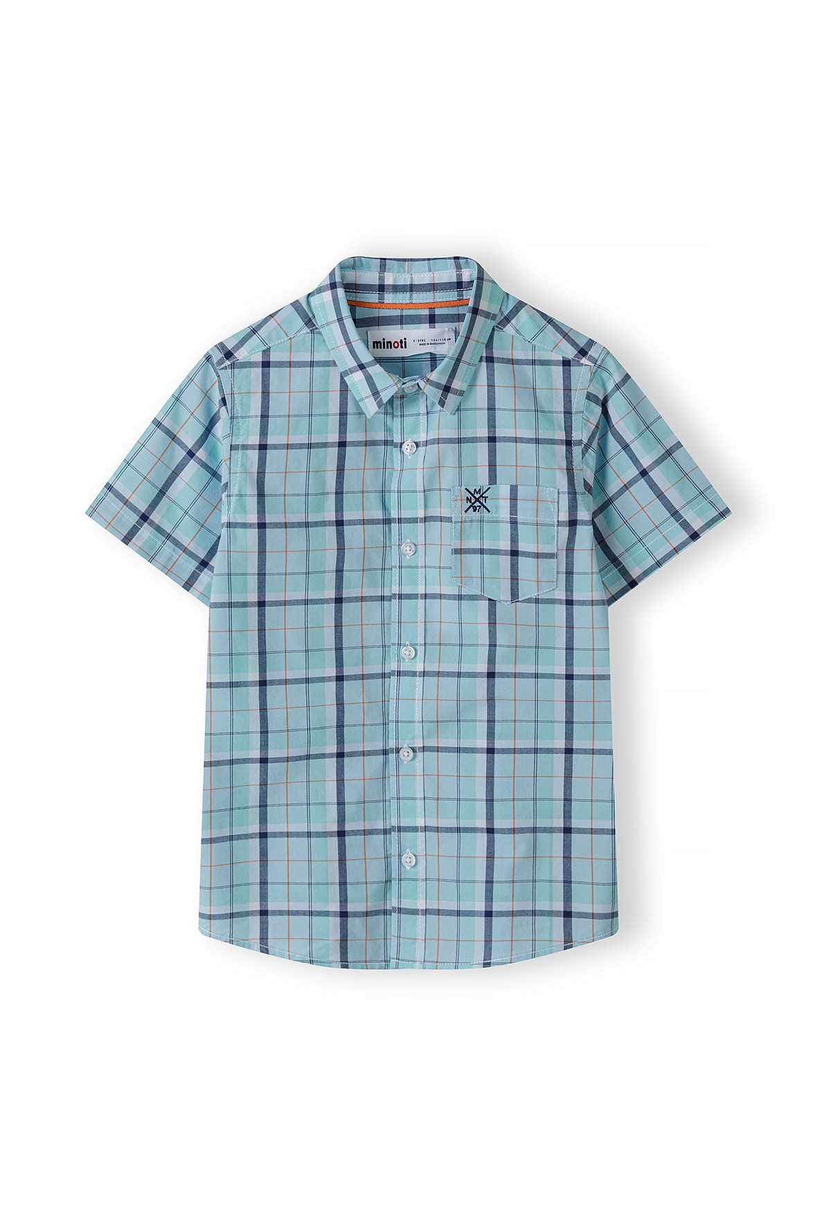 MINOTI Kurzarmhemd Kariertes Hemd mit kurzen Ärmeln (2y-14y)