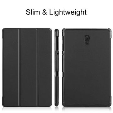Wigento Tablet-Hülle Premium Smartcover Schwarz Tasche Etuis Hülle für Samsung Galaxy Tab A 10.1 2019