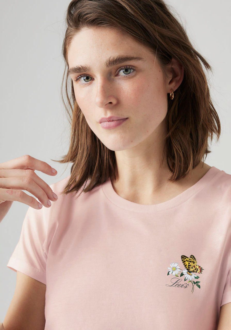 Levi's® T-Shirt THE PERFECT TEE mit Batwing-Logoprint – Bild 4 von 5