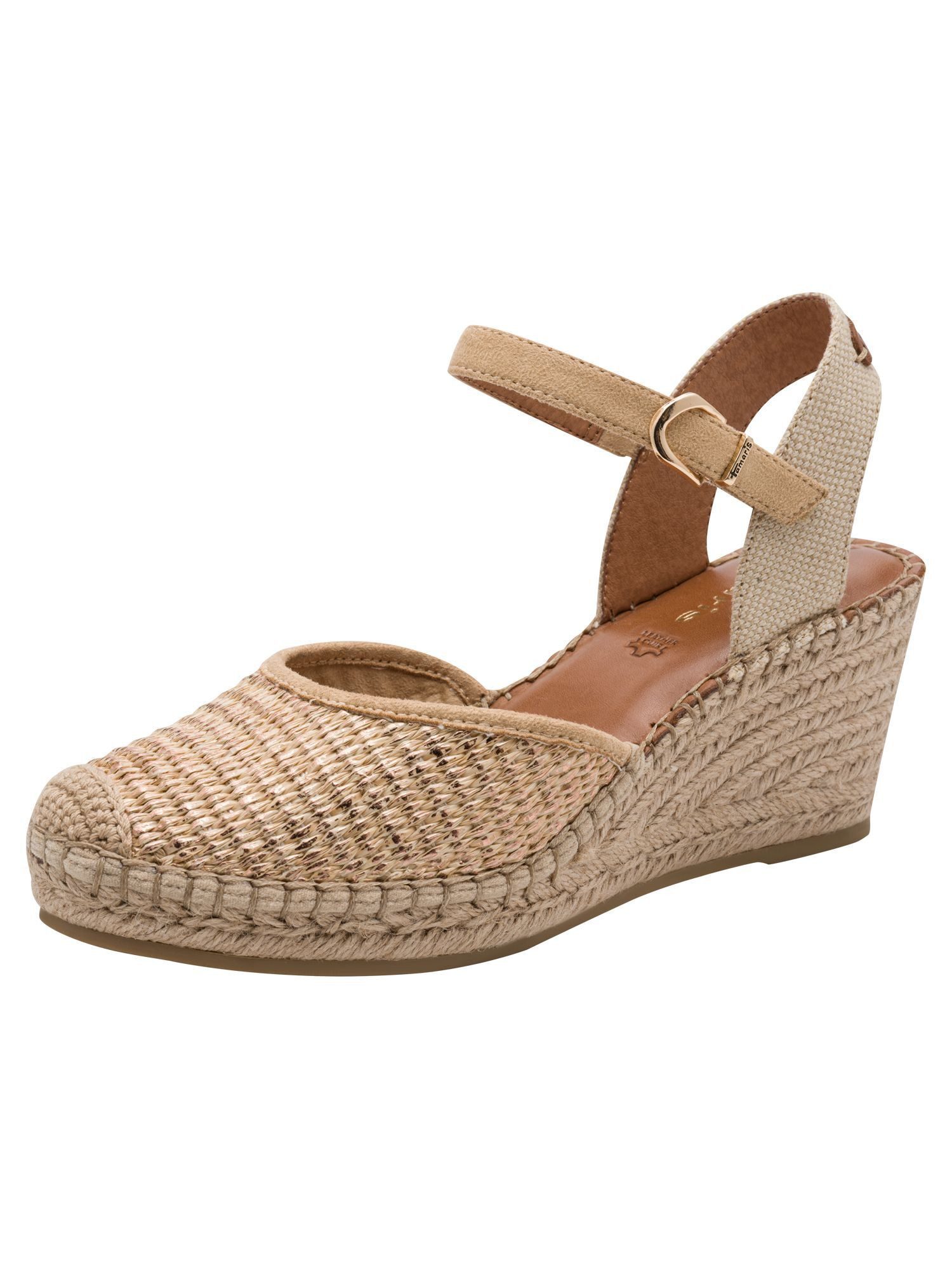 Tamaris ANTIslide, TOUCH-IT mit Absatz Keilabsatz Espadrille ANTIslide