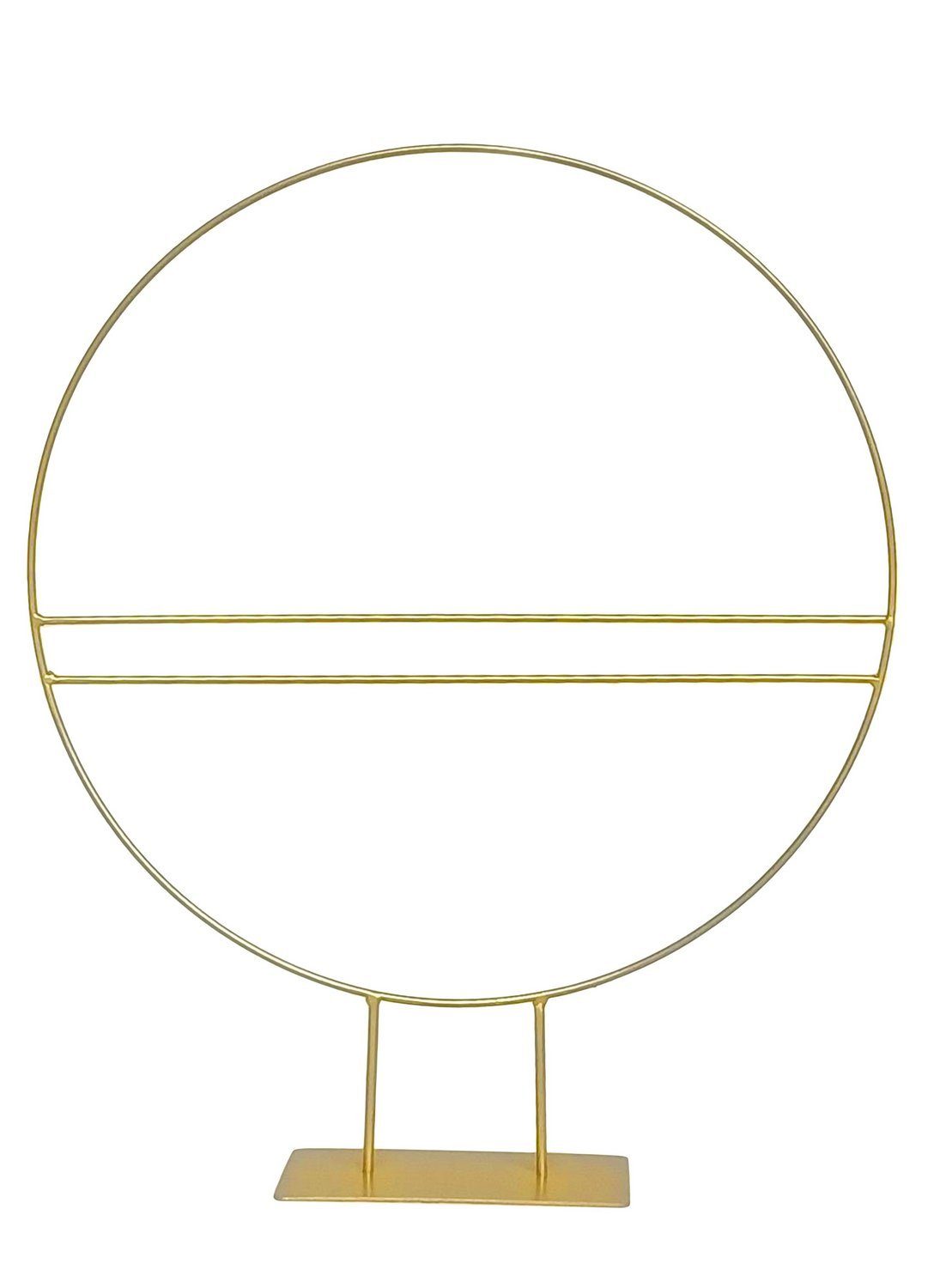 NaDeco Dekoobjekt Metallring Gold mit Fuß und Streben, Ø 30 cm