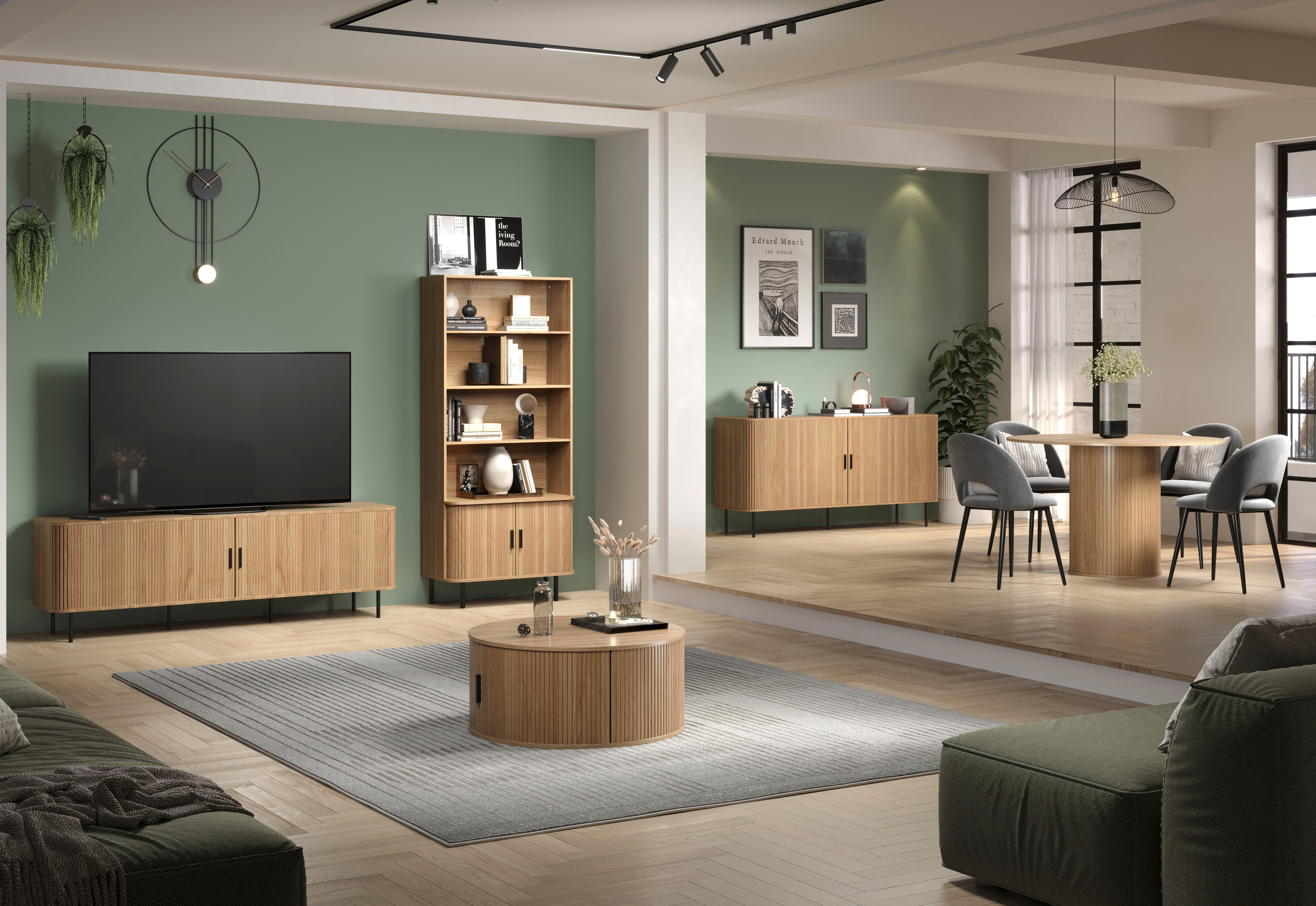 Home affaire Couchtisch Ronda (1-St), Runder Sofatisch mit Stauraum - Maße (B/T/H) 80/80/36 cm – Bild 5 von 5