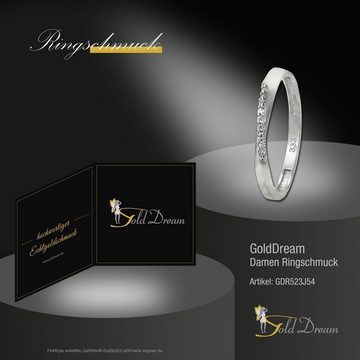 GoldDream Goldring GoldDream Gold Ring Gr.54 Swing (Fingerring), Damen Ring Swing aus 333 Weißgold - 8 Karat, Farbe: silber, weiß