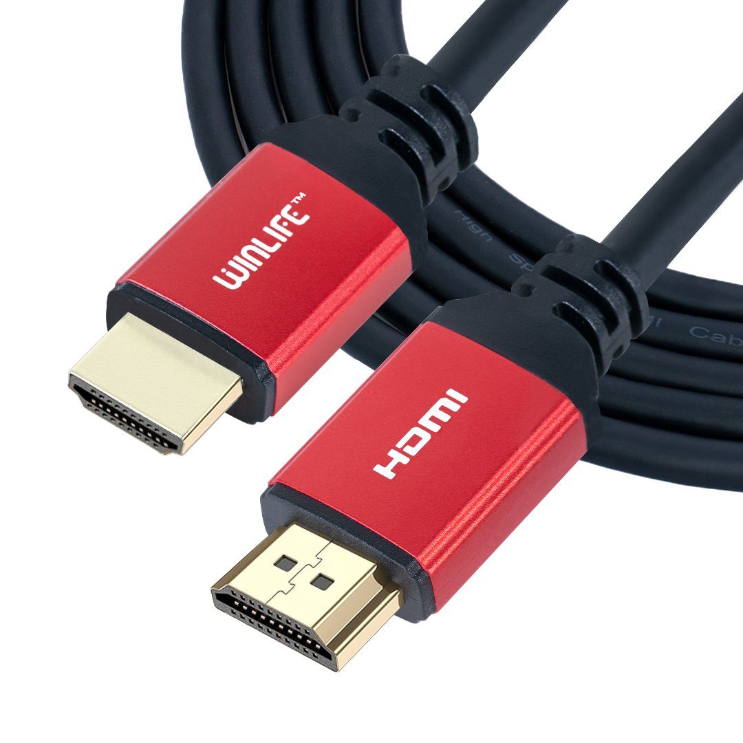 WINLIFE HDMI Kabel 15m Ultra HD 4K 60Hz HDMI 2.0 18 Gbit/s HDMI-Kabel, HDMI Typ A, HDMI Typ A Stecker, HDMI Typ A Stecker