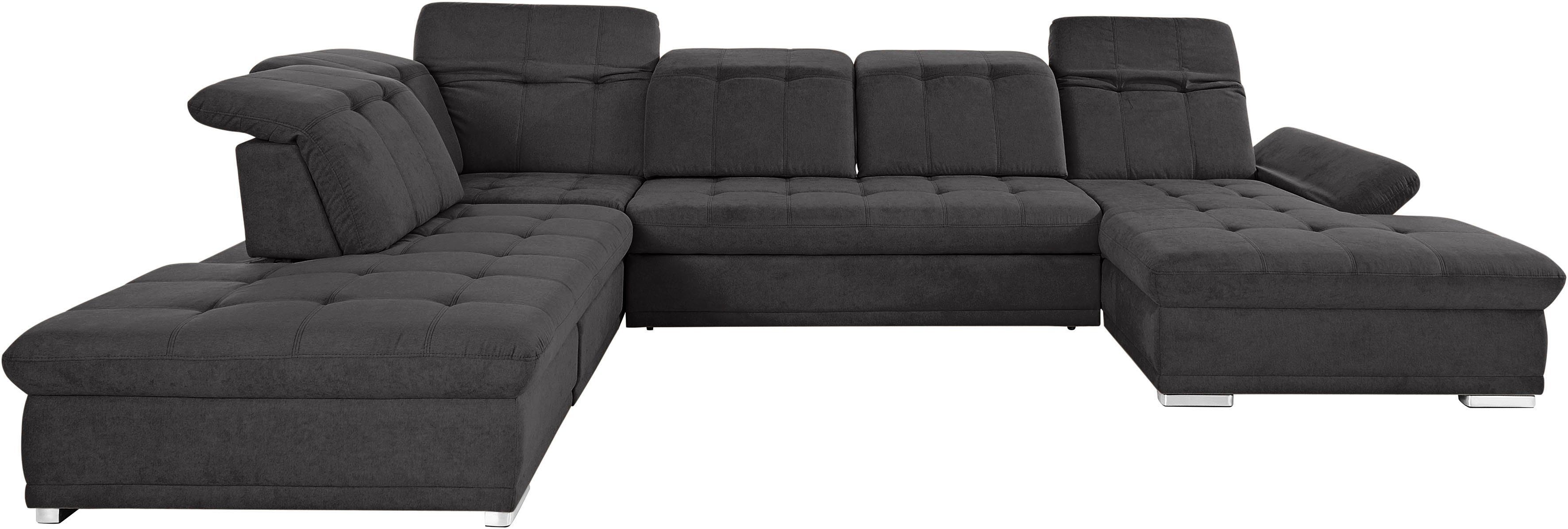 COTTA Wohnlandschaft Holiday U-Form mit Sitztiefen-, Armteil- und Kopfteilverstellung, wahlweise mit Bettfunktion & Bettkasten. Reduzierter Preis € 2.749,99. Unverbindliche Preisempfehlung € 5.479,00