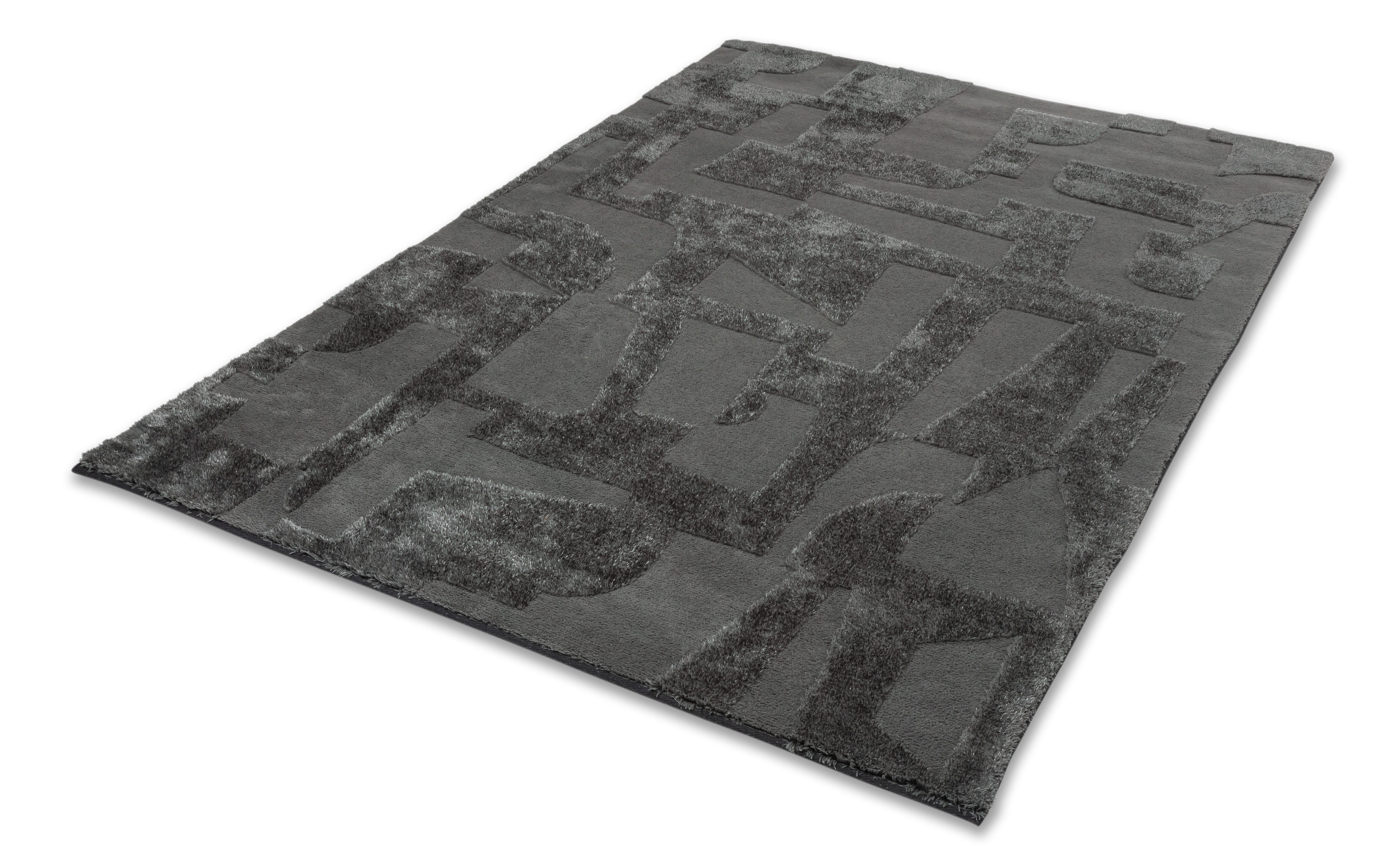 SCHÖNER WOHNEN-Kollektion Teppich Blaze 252, organisch, Höhe: 28 mm, Indoor, pflegeleicht, verschiedene Formen, Hoch Tief Struktur
