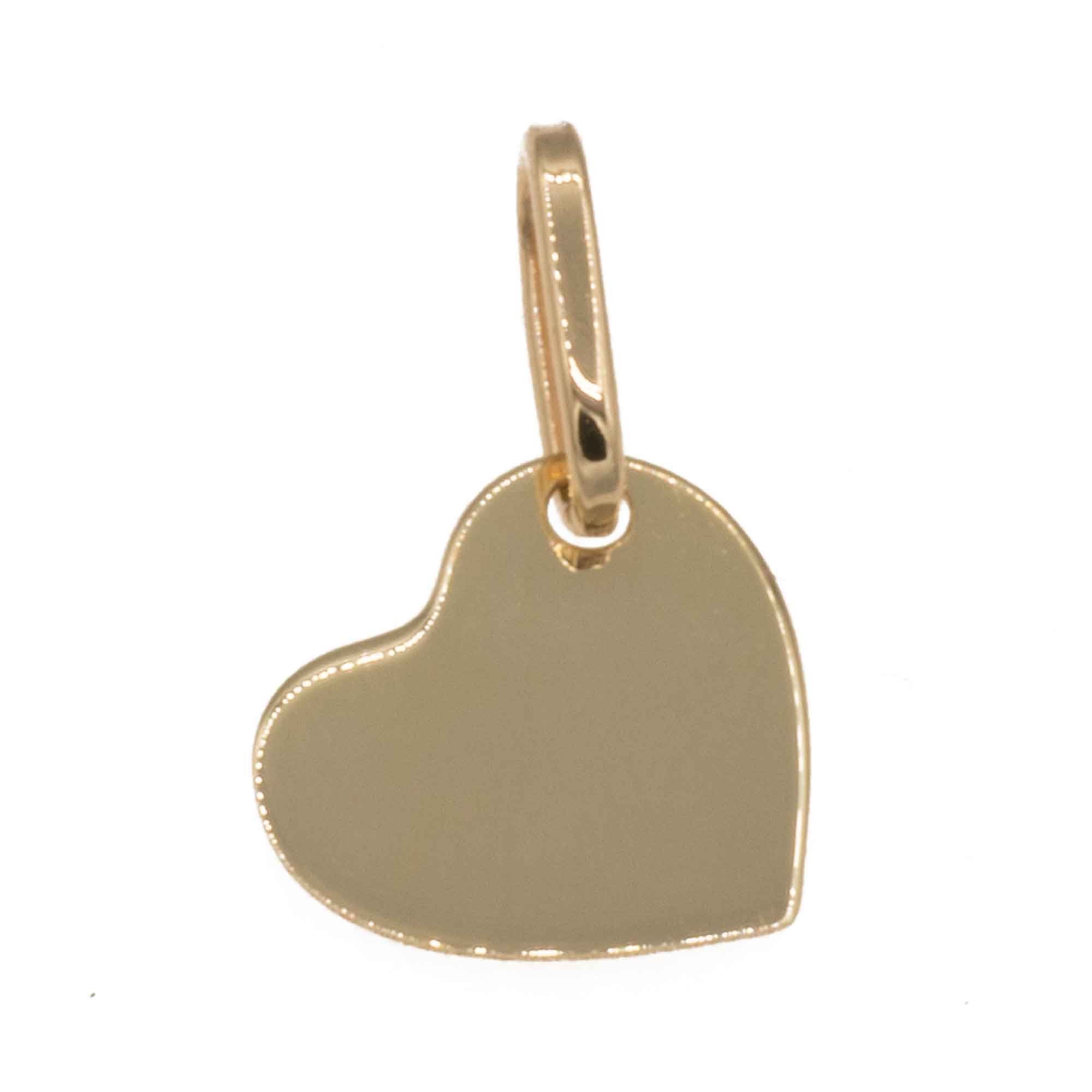 Herzanhänger Anhänger Herz 585 Gold 14 Karat Breite 8,4 mm Breite