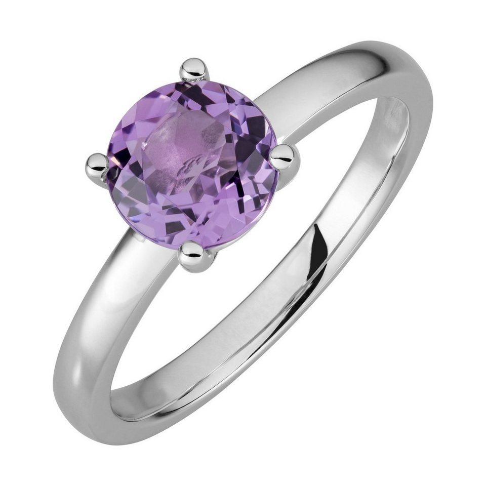 Orolino Fingerring 585/- Weißgold Amethyst