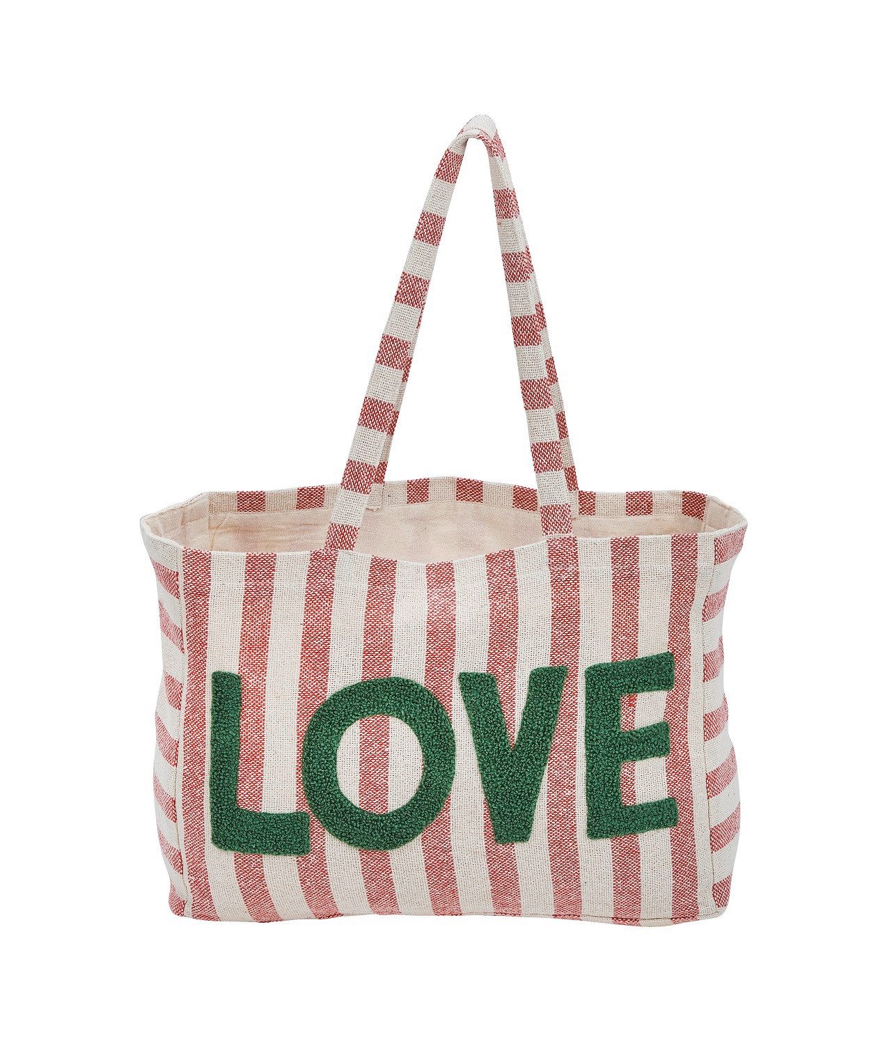 done.® the orange difference Strandtasche XXL Strandtasche HAPPY mit Schriftzug "LOVE" ca. 73 x 37 x 49 cm (1-tlg., 1 Stück), extra Groß