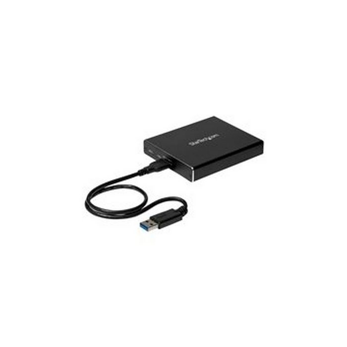 Startech.com PC-Gehäuse SSD Festplattengehäuse für zwei M.2 Festplatten USB 3.1 Type C NGFF