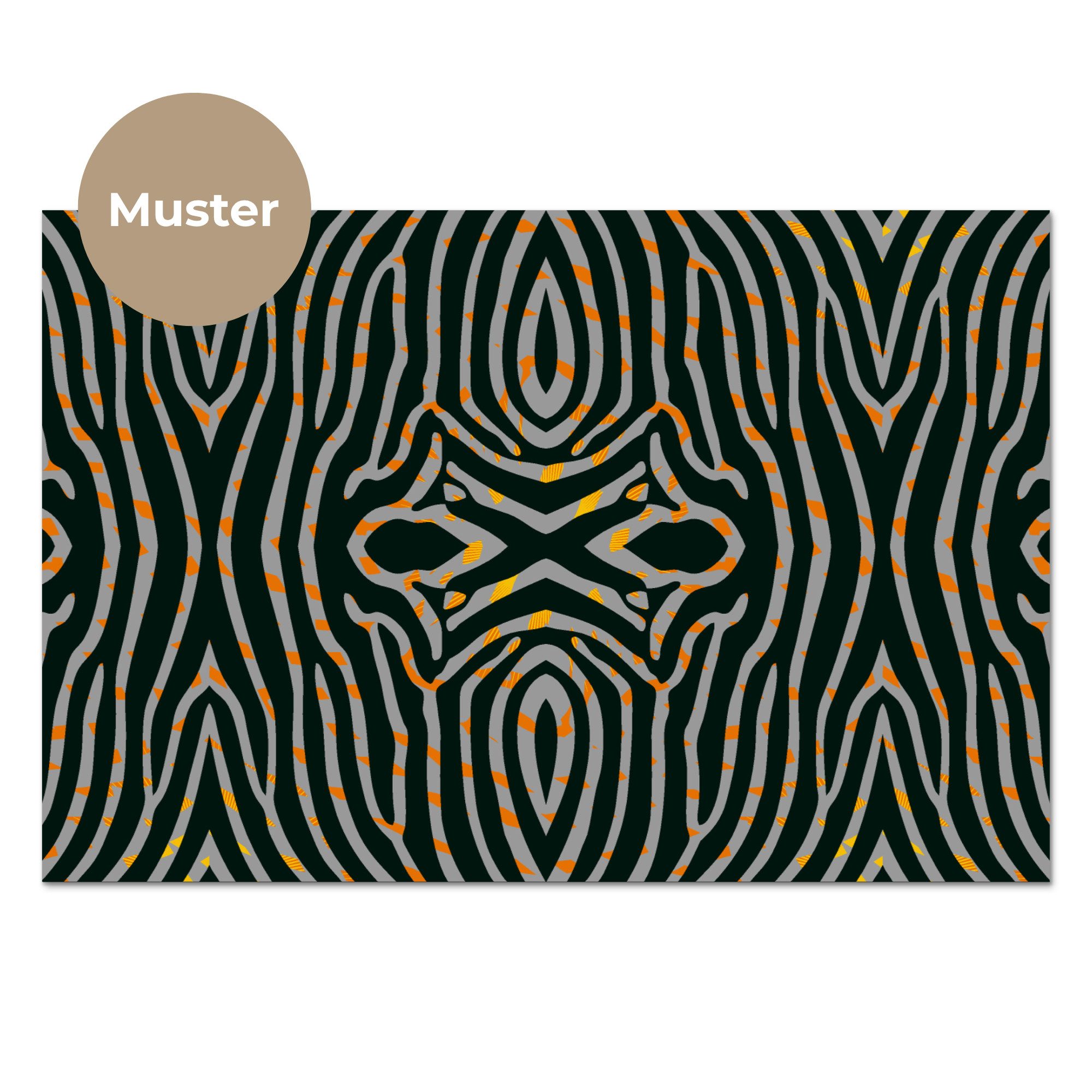 KitchenYeah Küchenrückwand Muster selbstklebend (keine Folie) Zebra - Tiermuster - Muster, (1-tlg), Spritzschutz, Küche, Rückwand, Küchenwand, Küchenfront, 30x20 cm
