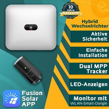 enprovesolar Solaranlage 3440W Photovoltaik Solaranlage Set mit 8x430W Bifaziale Solarmodule, und Huawei SUN2000 3KTL M1 HC Hybrid Wechselrichter