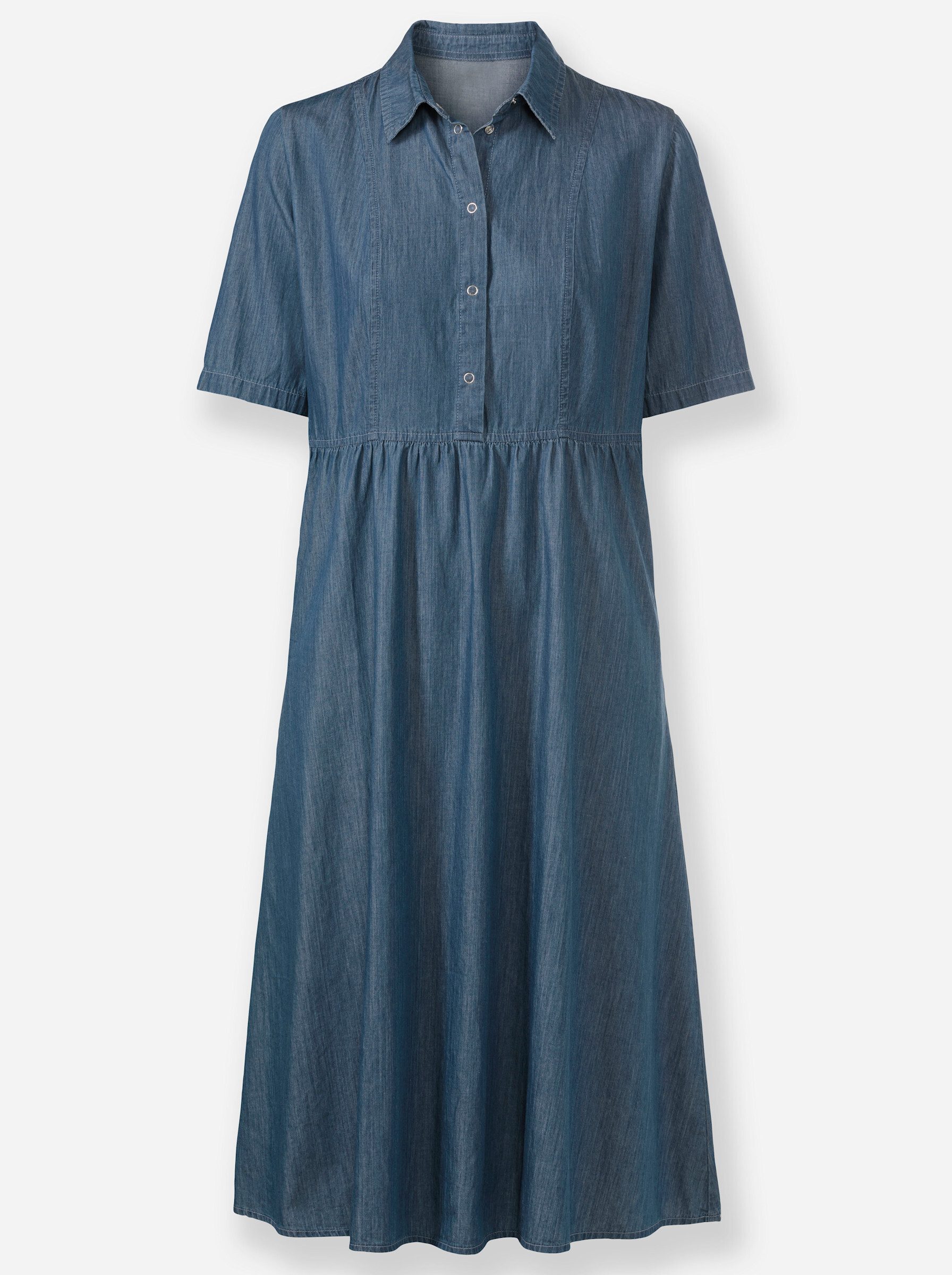 Etuikleid Jeans-Kleid Kurzarm