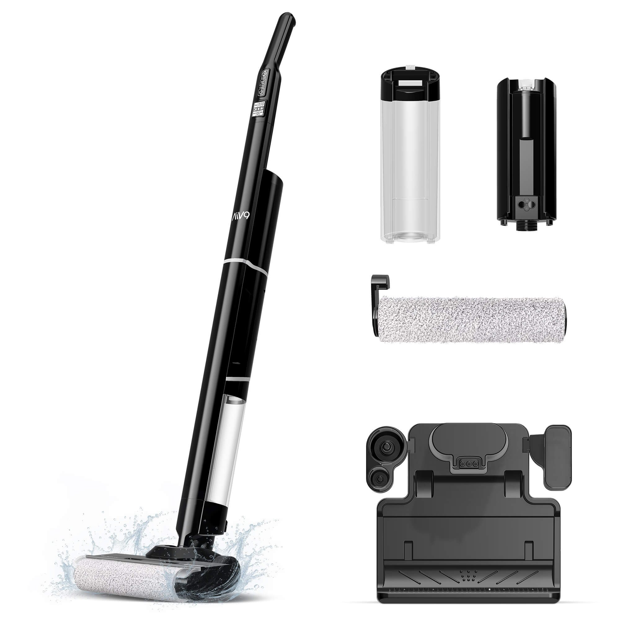 TurboTronic by Z-Line Akku-Hand-und Stielstaubsauger 13 kPa, kabellos, Saugen & Wischen, bis 25 Min. Akku, leise, 2 Modi, 150 W, Schmutzwasertank, Leicht, Schnell laden, 700ml Tank