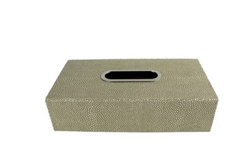 Signature Home Collection Papiertuchbox »Papiertuchbox Rochenhaut Kunstleder für Taschentücher« (1 Stück, 1x Taschentücherbox Kunstleder), beschichtete Oberfläche, abwischbar