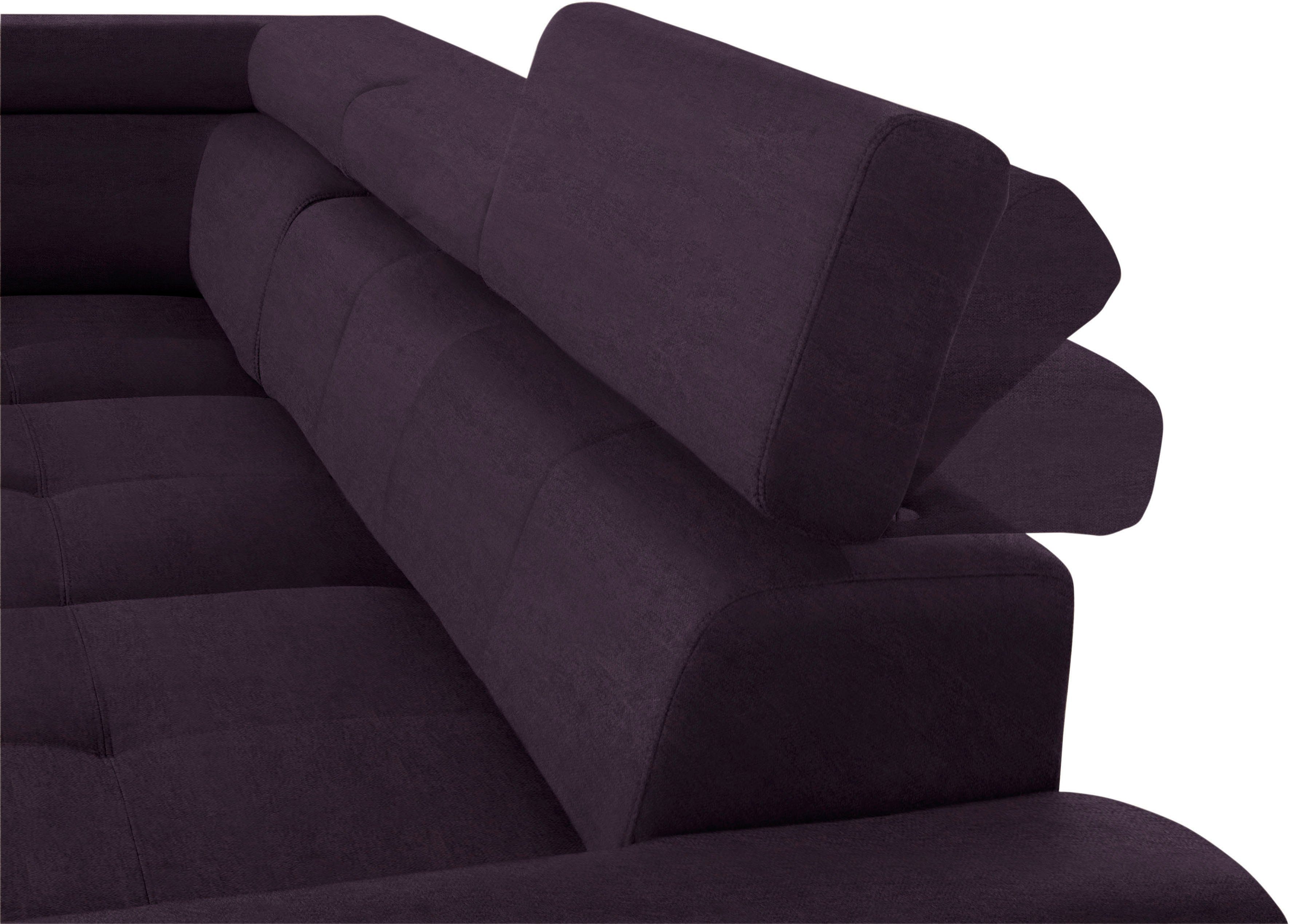 sofa Bettfunktion exxpo inklusive Bettkasten - und Kopfteilverstellung, wahlweise Enya, Ecksofa fashion