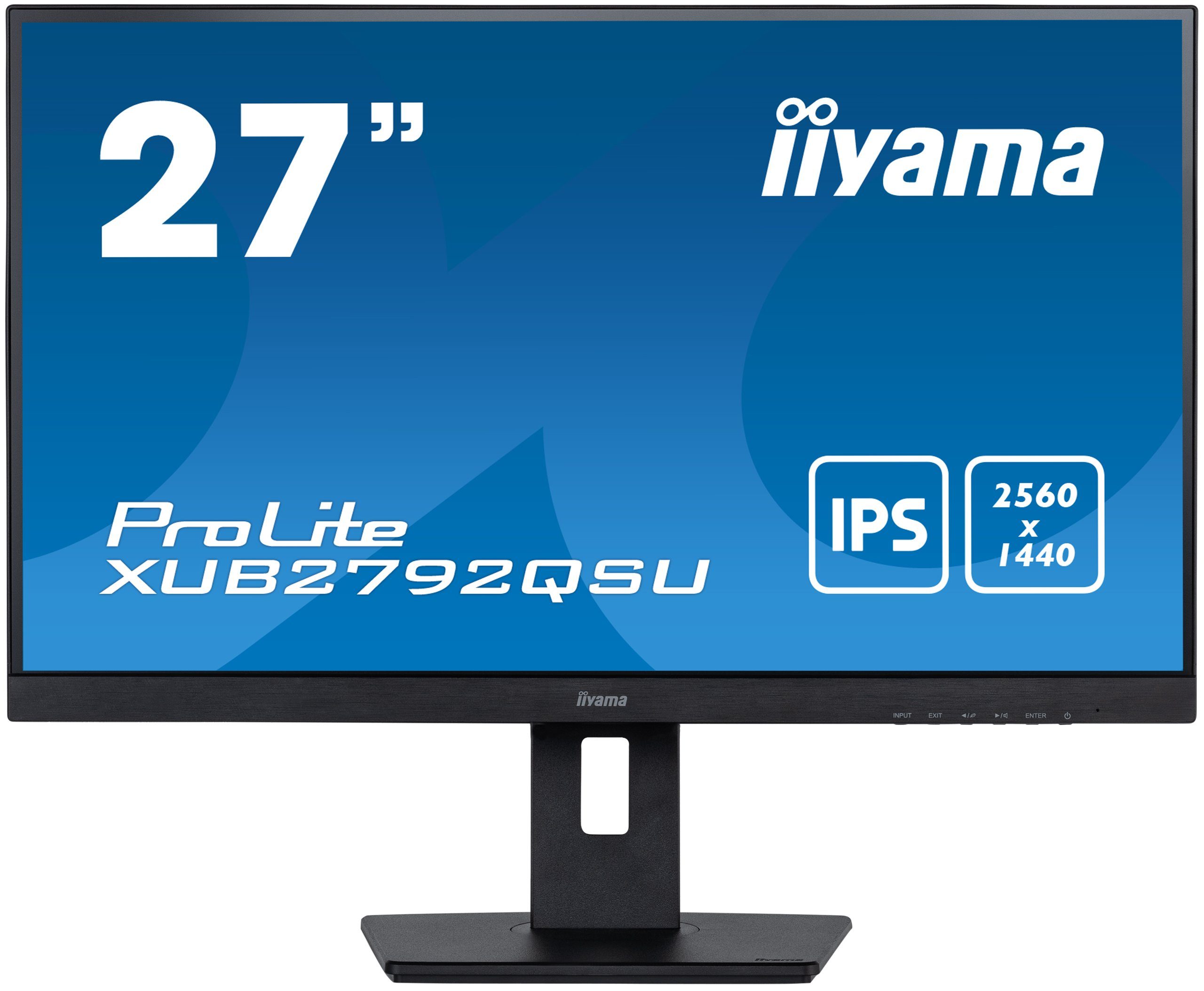 Iiyama XUB2792QSU-B5 LED-Monitor (68,5 cm/27 ", 2560 x 1440 px, WQHD, 5 ms Reaktionszeit, 75 Hz, IPS-LED)