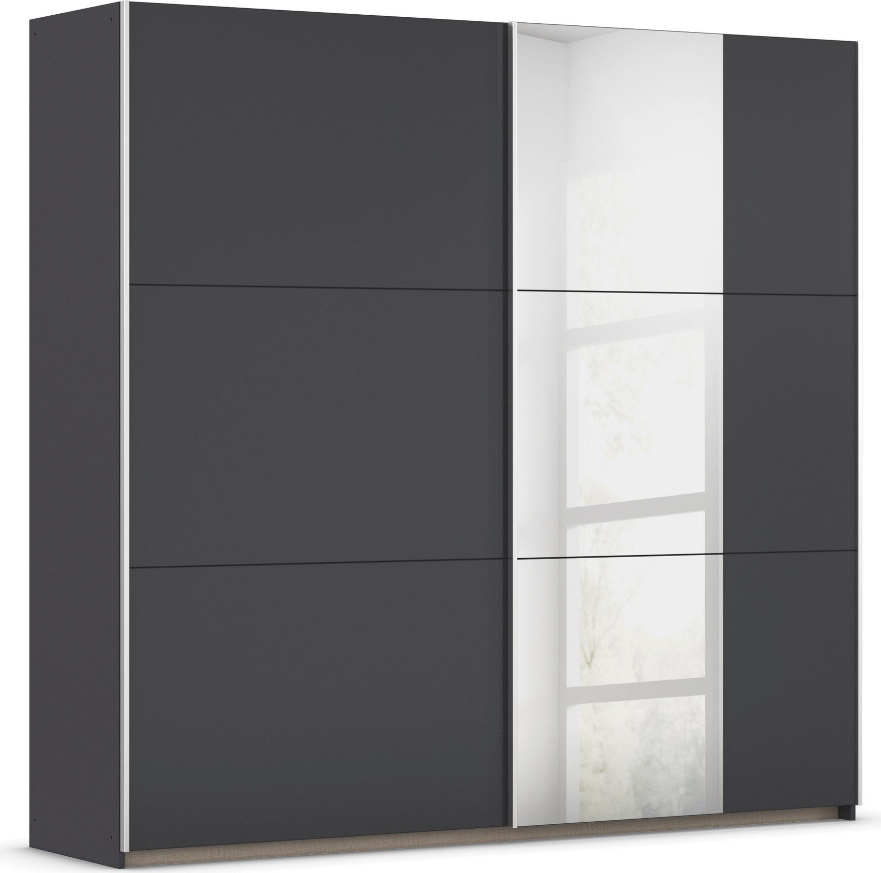 rauch Schwebetürenschrank Kleiderschrank Schrank Garderobe AURELIO (3 Ausstattungen BASIC/CLASSIC/PREMIUM (inkl. SOFT-CLOSE-FUNKTION) zeitloses Design, viele Farben, Breiten 175/218/261 cm MADE IN GERMANY