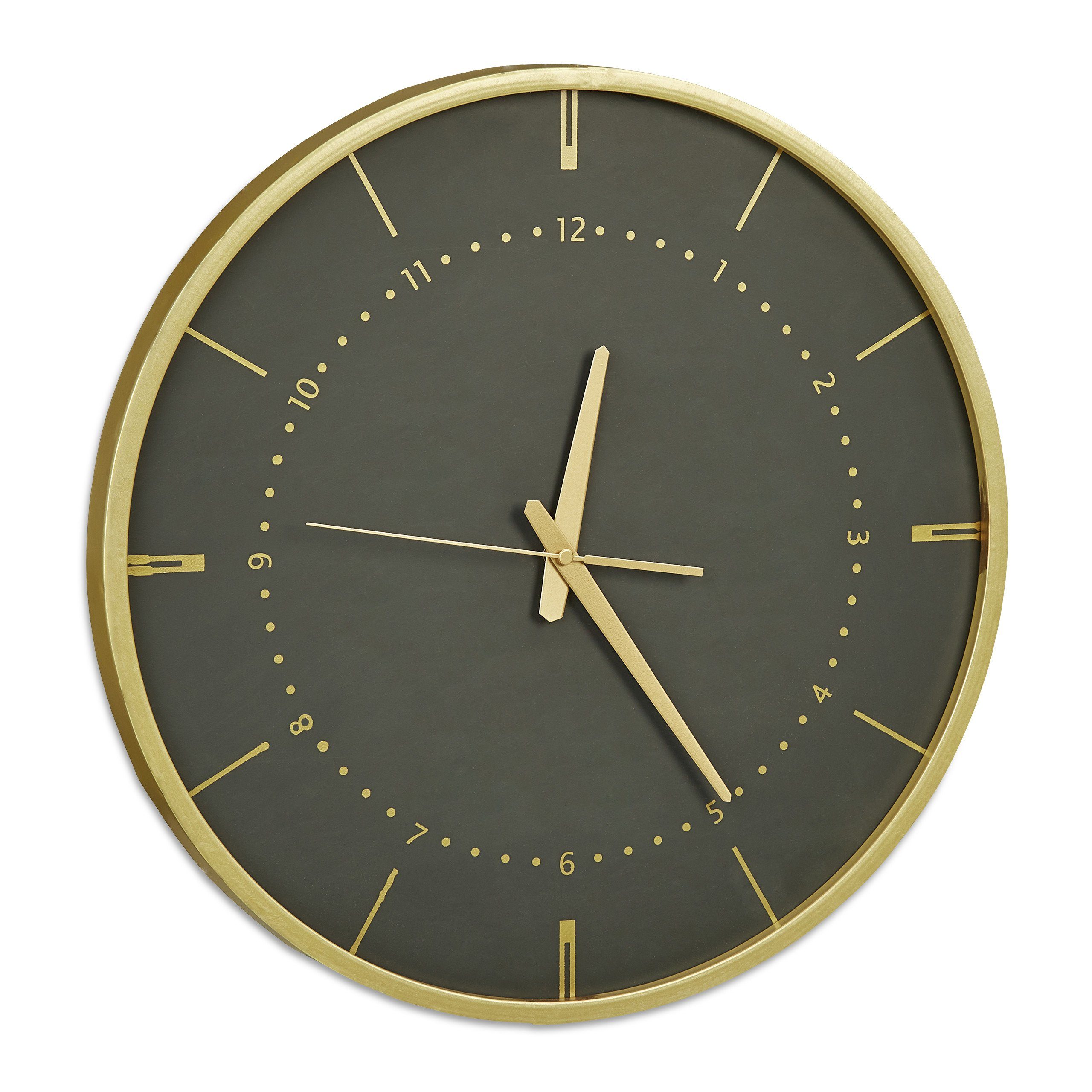 relaxdays Wanduhr »Wanduhr schwarz/gold« kaufen | OTTO