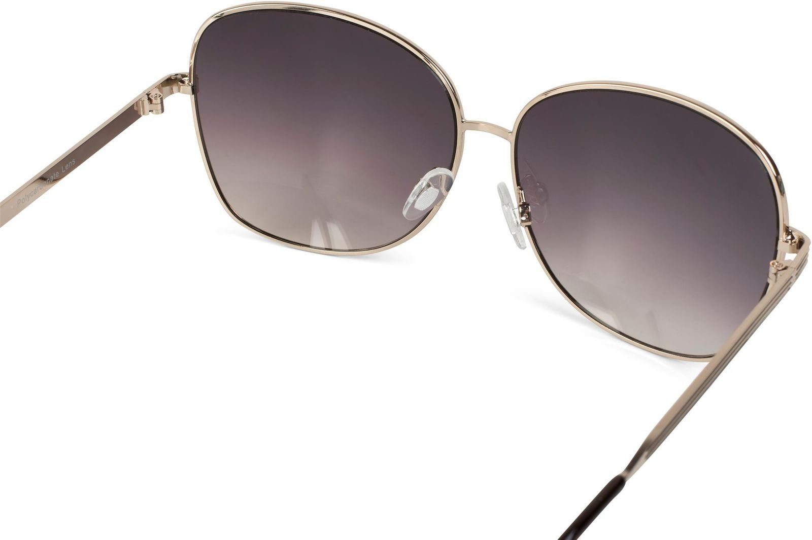 styleBREAKER Sonnenbrille Sonnenbrille mit Ovalen Gläsern & Metallgestell (1-St)
