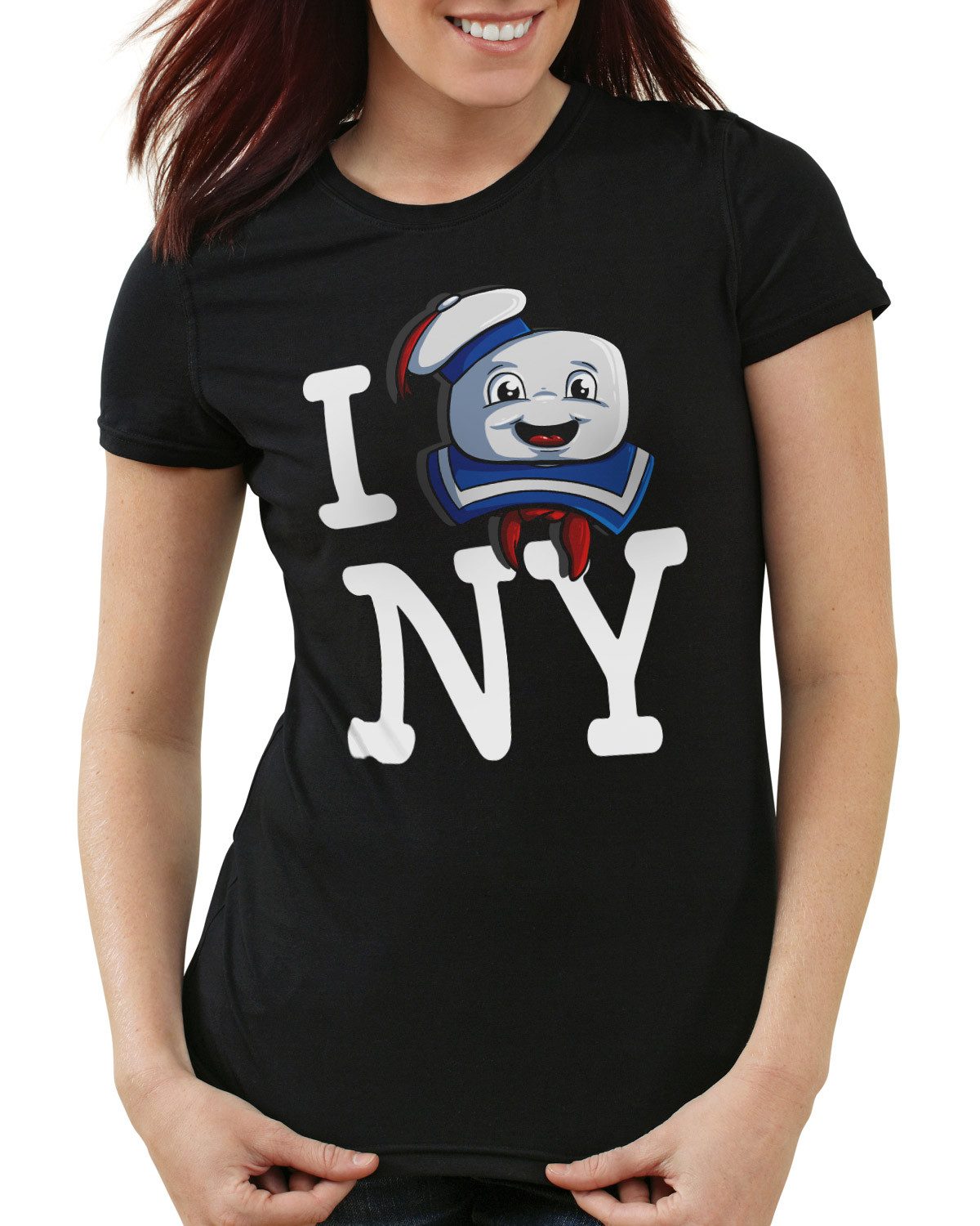 style3 T-Shirt Love Marshmallow new yorkt geisterjäger gespenst slimer ghos günstig online kaufen
