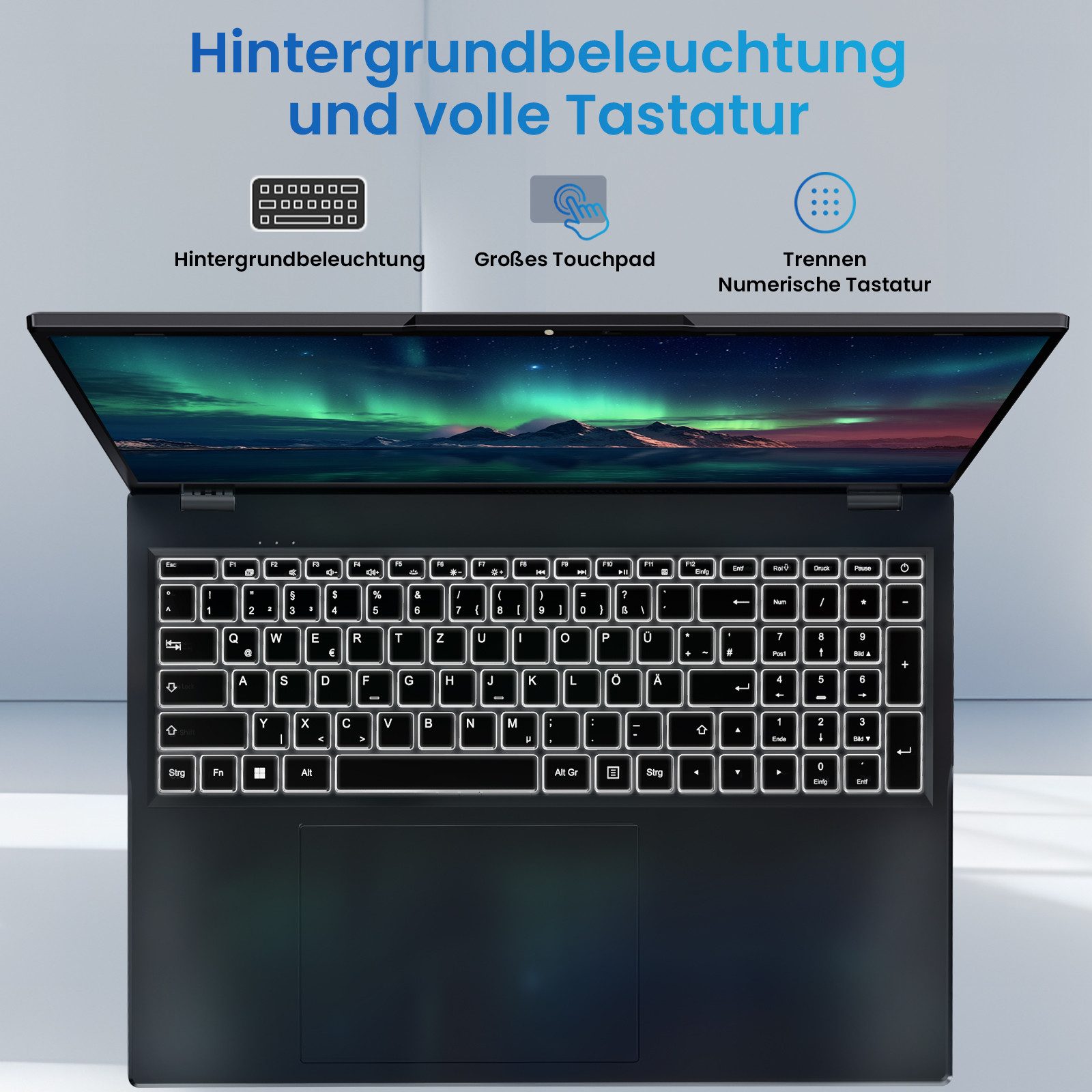 Jumper 17.6" Laptop Intel N5095 16GB RAM 640GB SSD Windows 11, 100% sRGB FHD Notebook (Windows 11, Alder Lake N5095, 16 GB, 16 GB HDD, 640 GB SSD, Intel UHD Graphics)