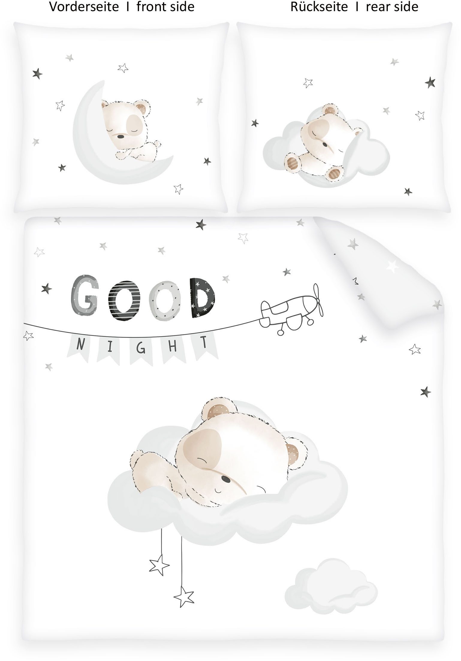 Babybettwäsche Sleeping little bear