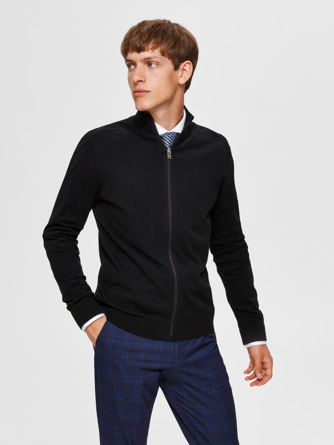 SELECTED HOMME Cardigan Einfarbige Strickjacke Basic günstig online kaufen