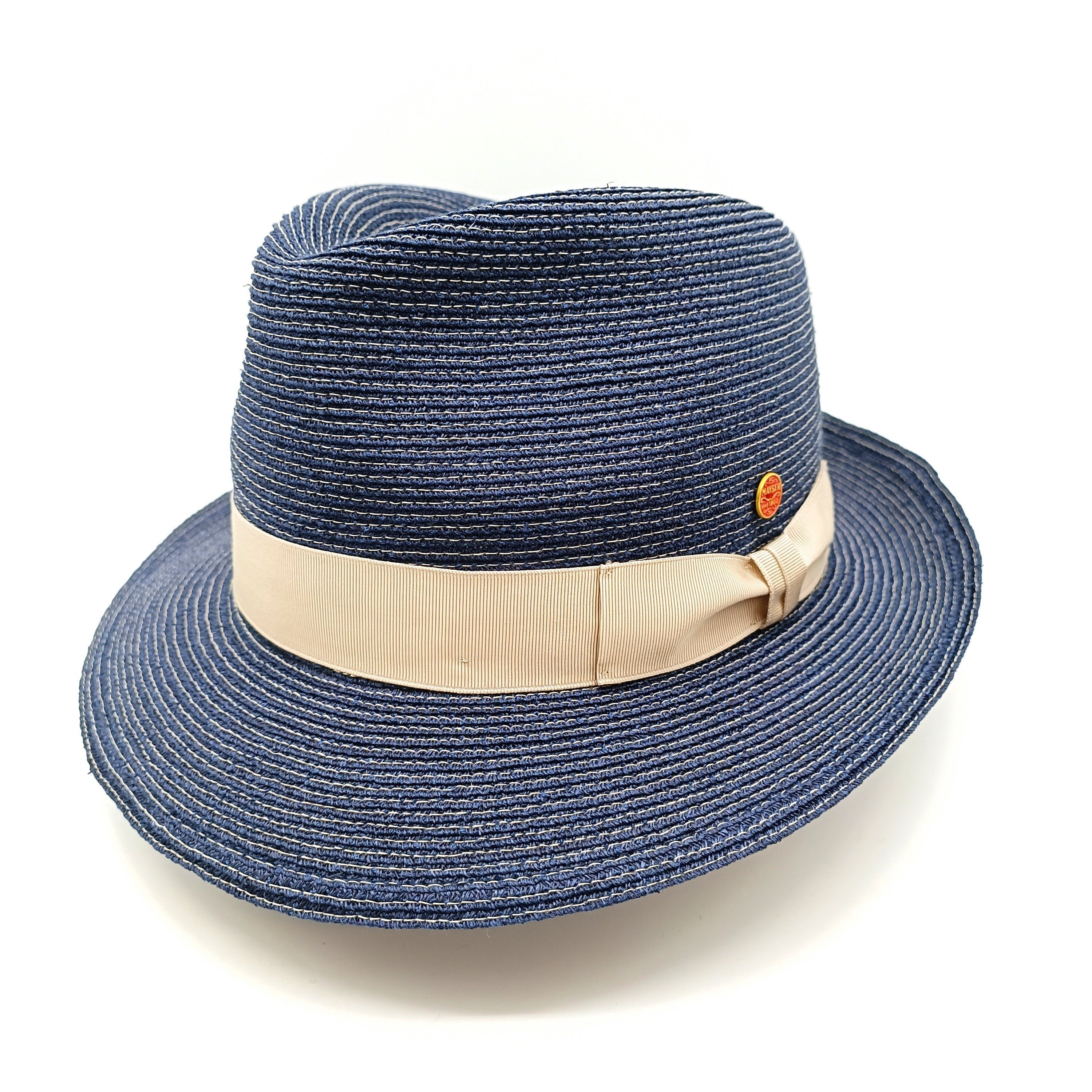 Mayser Strohhut Maleo Fedora schwalbe