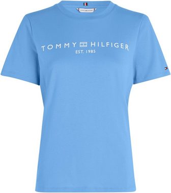Tommy Hilfiger T-Shirt REG CORP LOGO C-NK SS mit Tommy Hilfiger Logoschriftzug, Rundhals