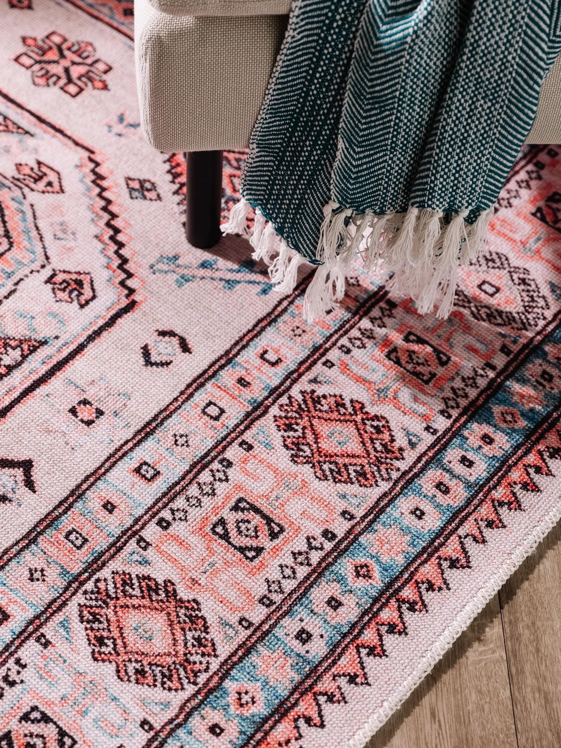 benuta Teppich Toulouse, rechteckig, Höhe: 5 mm, Kunstfaser, Berber, Ethno-Style, Wohnzimmer