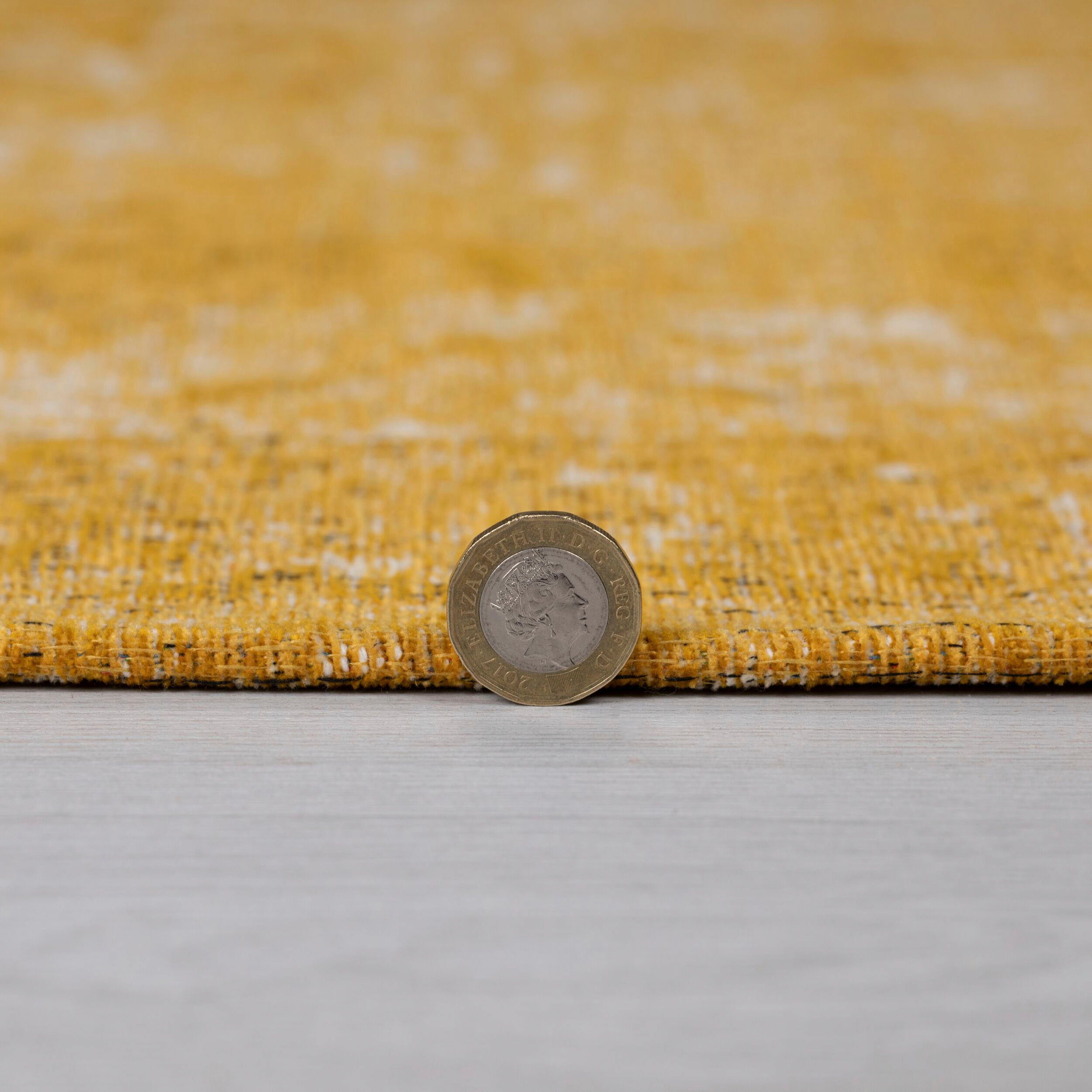 mm, Teppich RUGS, Antique, Vintage-Muster FLAIR 4 Höhe: goldfarben rechteckig,